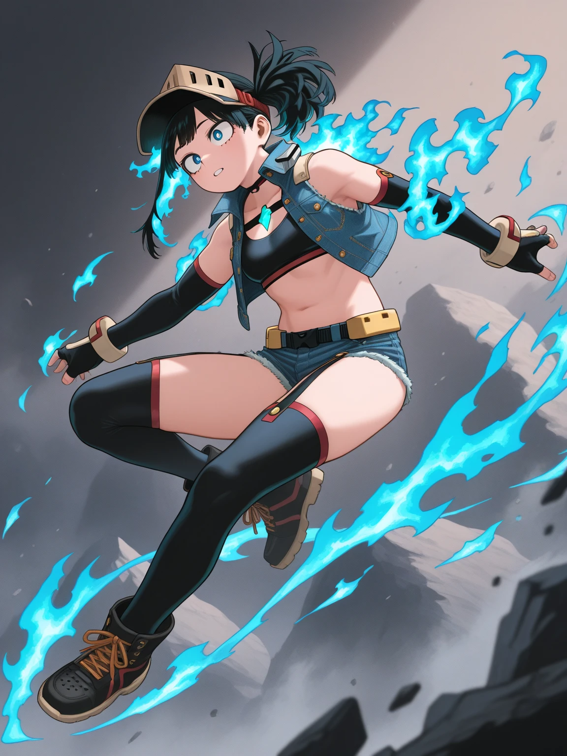 "((workshop)), Perfect quality, Fat, Bulging, Full body, stunning beauty, Jean Favonian, Small breasts, (High quality anime, By Shinkai Makoto), angry, blush, Standing on the street near the river next to the village, Hands on chest, Looking at the viewer, No gauntlet. short hair blowing in the wind, The background is simple and blue, The gaze is directed downward at a low angle, Bright lightning.