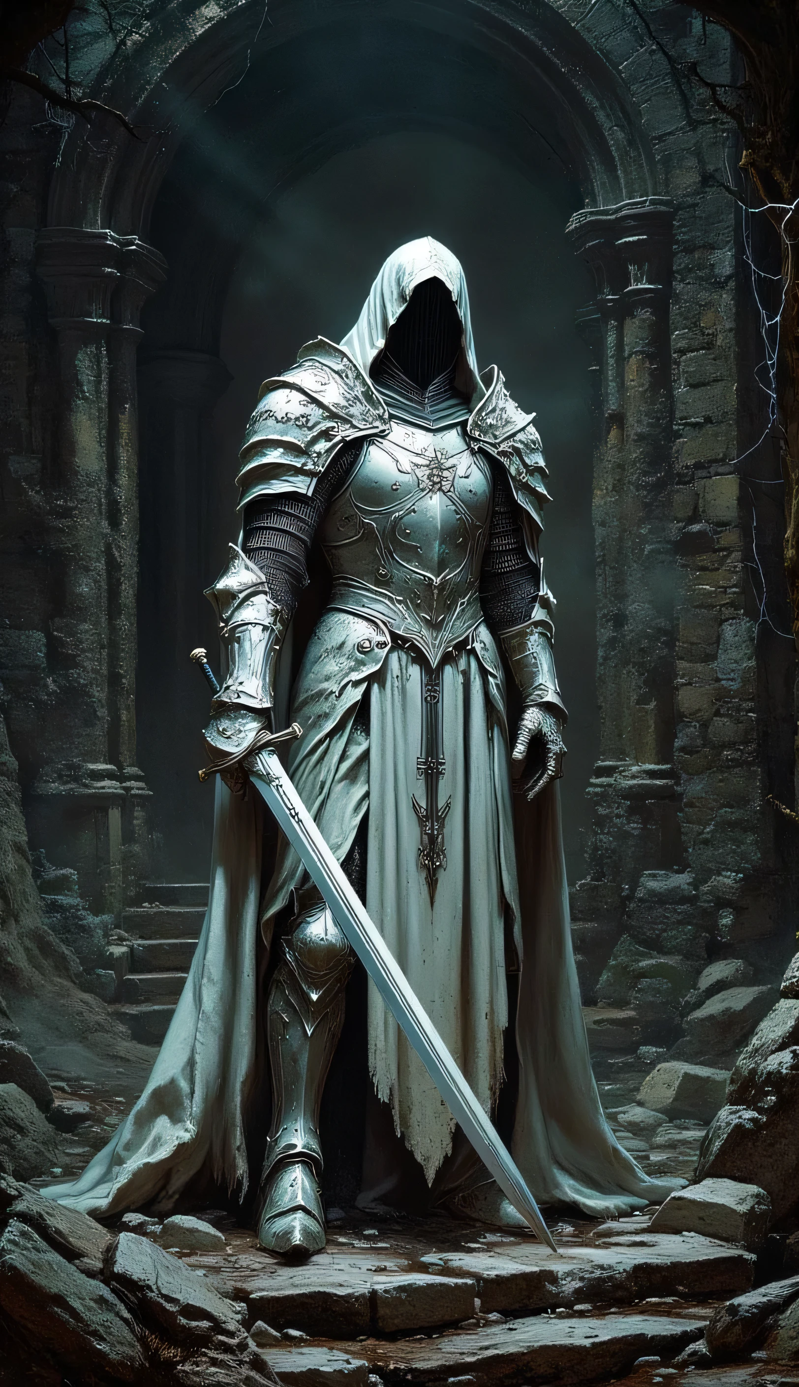 The White Knight in a Dungeon