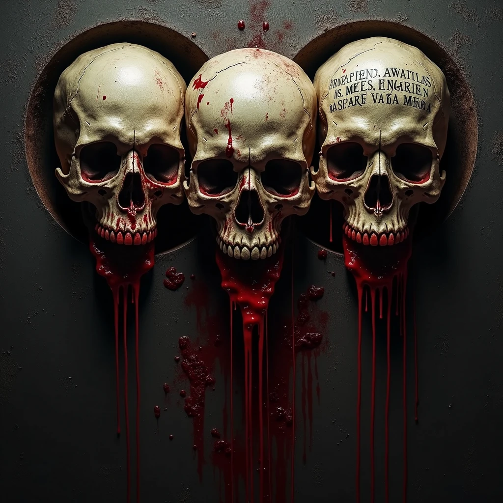 Logo of a red beret skull 
