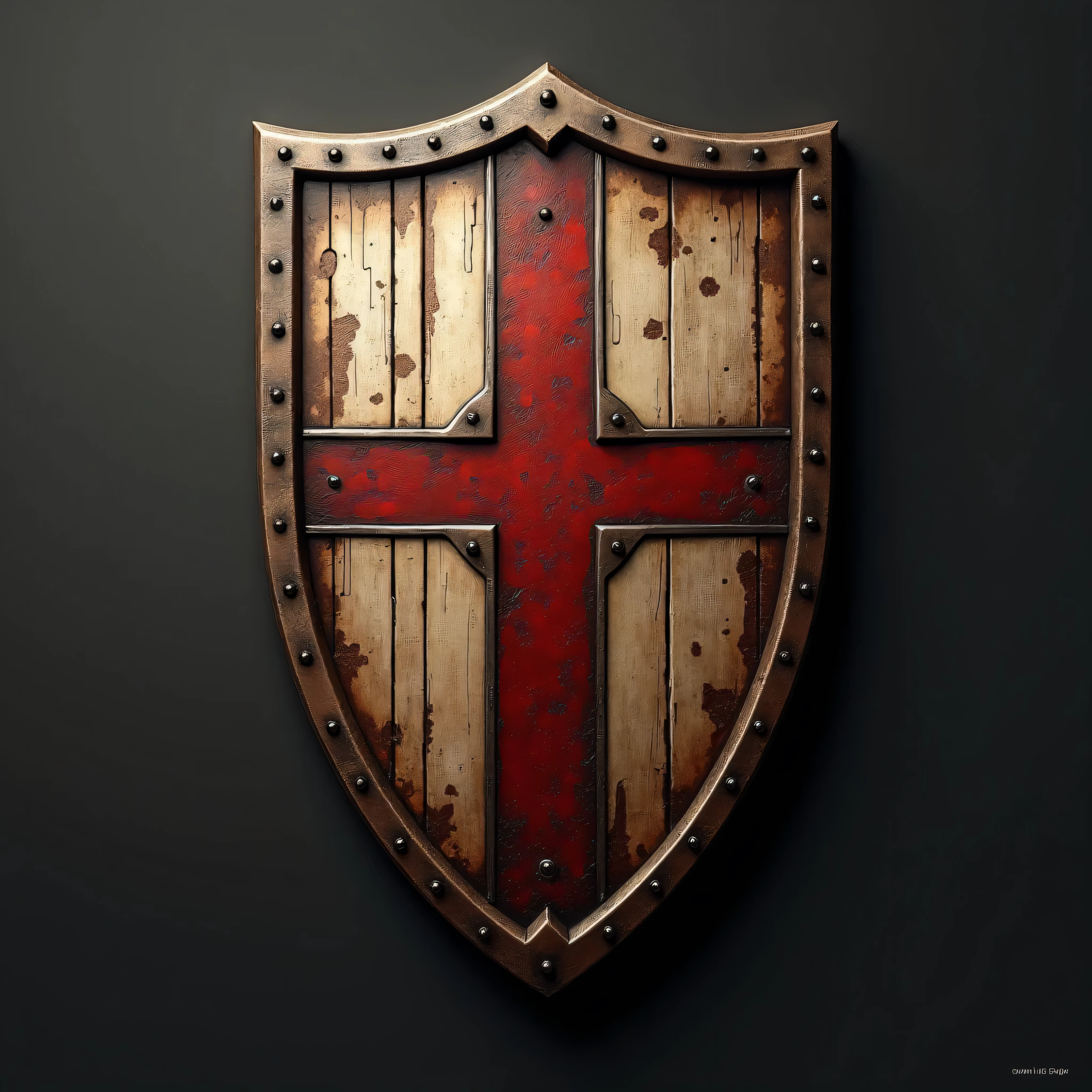 Create me a shield that has a survival theme, like war shields or camp shields. I want it to have written on it in Brazilian Portuguese "Manual Do Sobrevivente digital" or just the acronyms of that phrase.