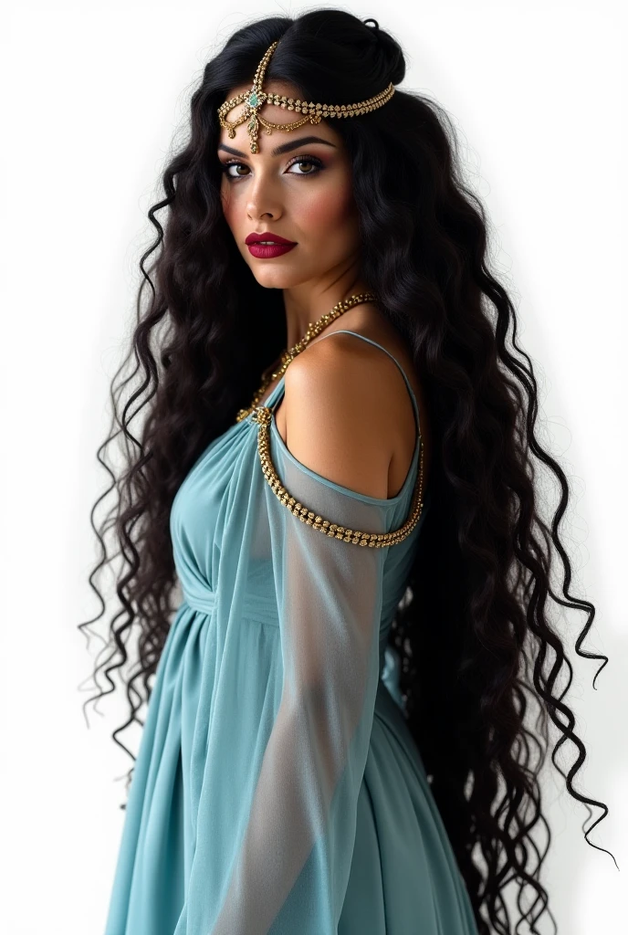(La mejor calidad) (obra maestra ) Cara perfecta. kawaii & Siniestra princesa belleza joven en la ciudad de Los Angeles. (((Blue curly hair))) ((((nordin woman))))
