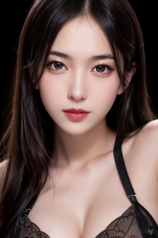 Beautiful vampire，Showing fangs