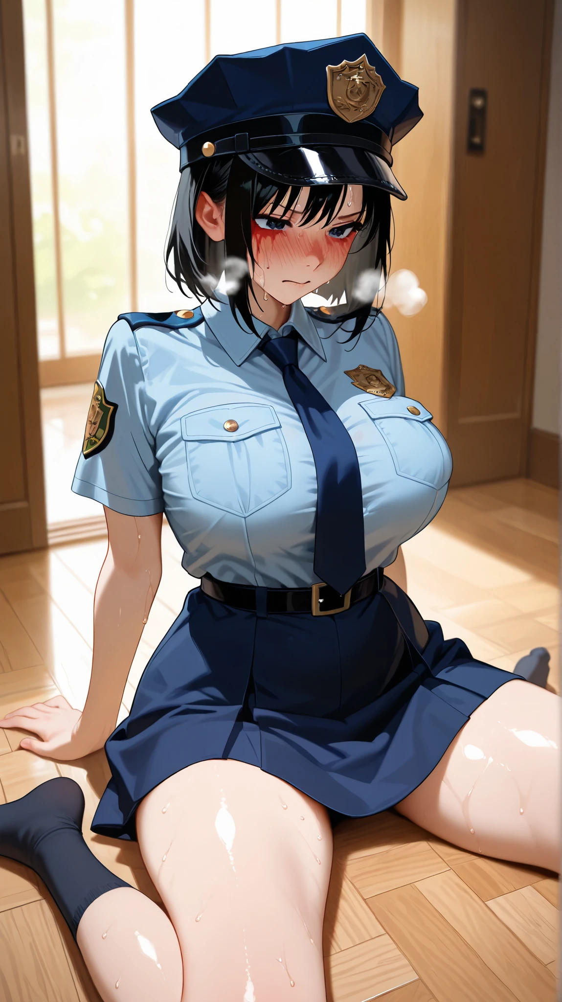 Wartime Japanese style Showa Style The enemy soldiers raped tears Shyness Covered in hot semen serious Realistic Assisting a woman to urinate from behind A man spreading a woman's legs