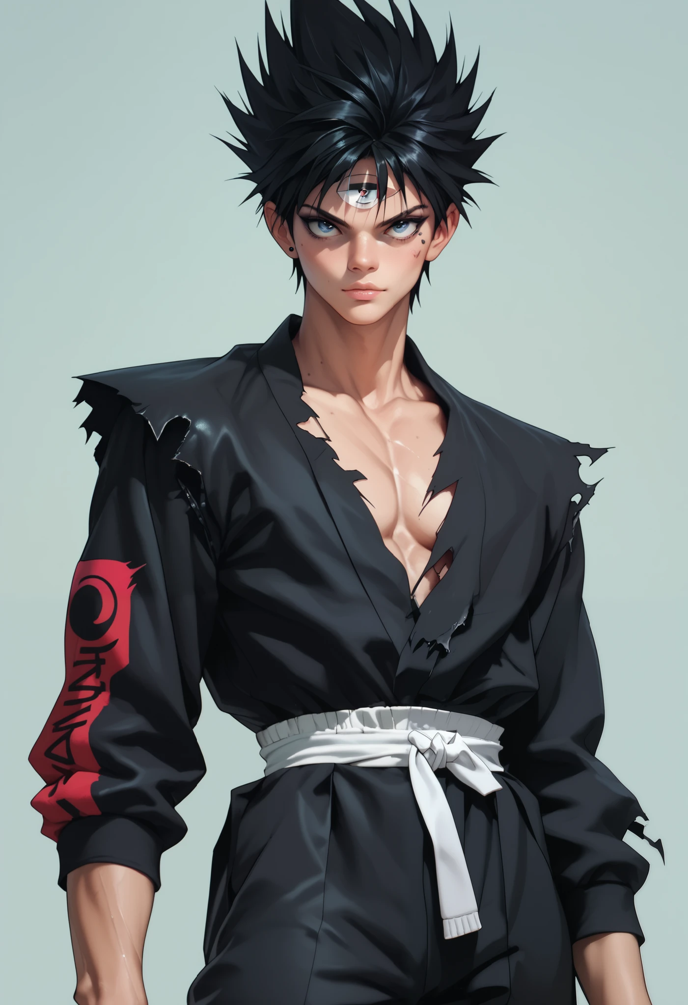 black hair