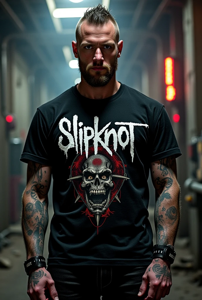 The devil with a shirt that says INXS