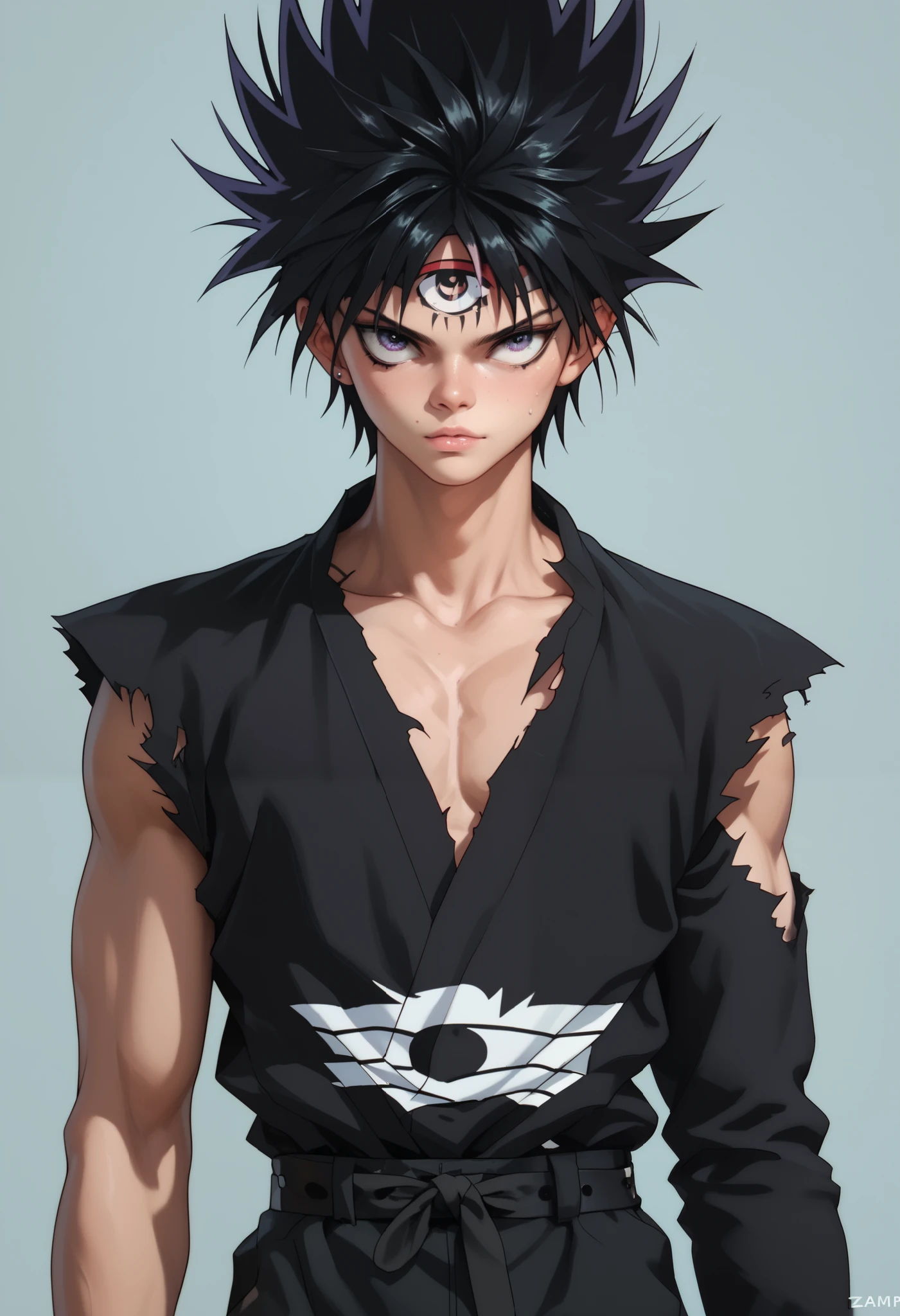 black hair