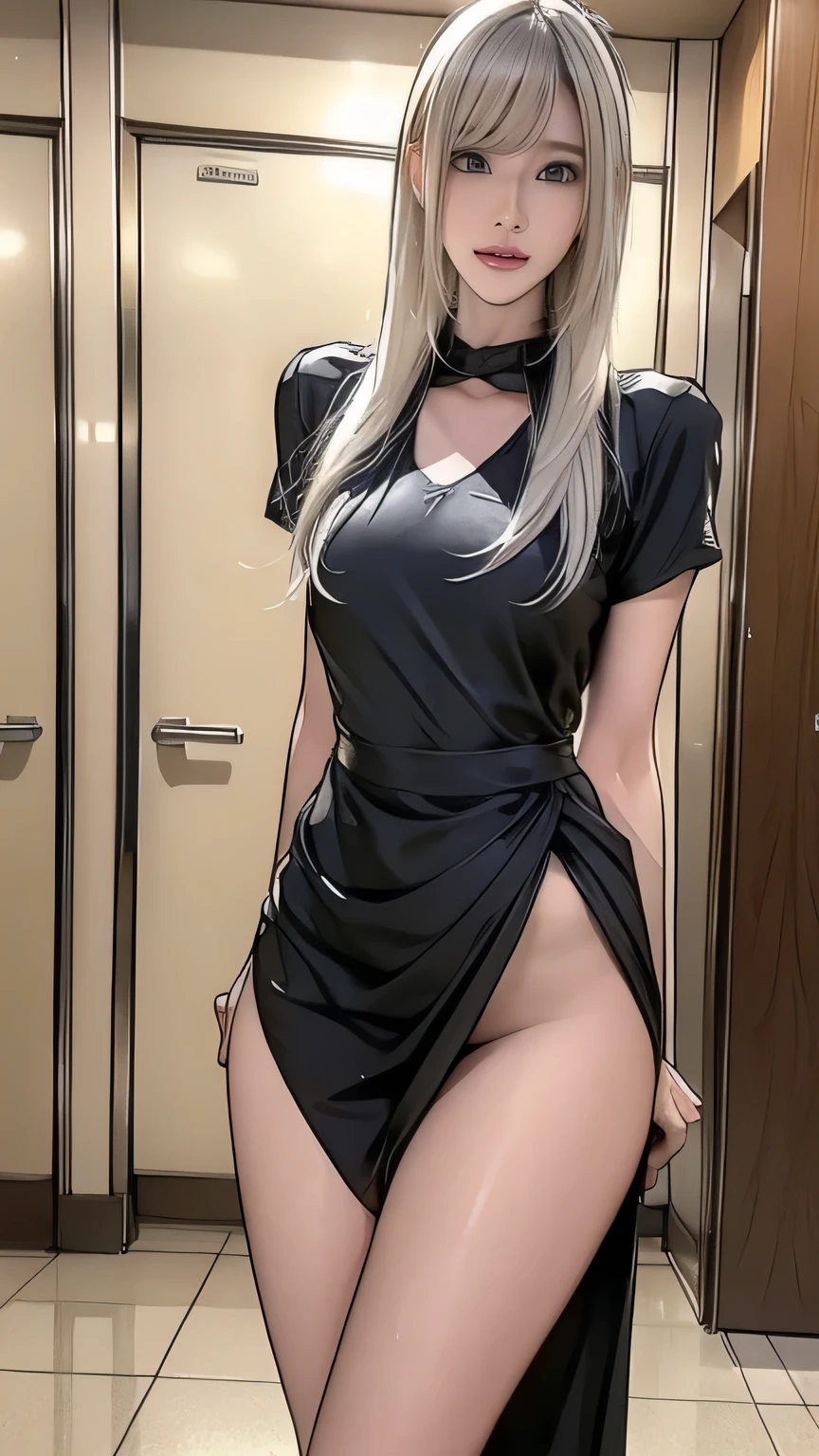 （Woman in the bathroom）Photorealistic, High resolution, 1womanl, Solo, hips up high, view the viewer, (Detailed face), White hair, Long hair,white  hair、silber hair、((Beautiful breasts :1.1)), ((No panties, No bra)), (Exposed breasts）0p、 (Best Illustration: 1.1), (Best Shadow: 1.1), tongue、Vaginal orchids、Runny Vaginal Discharge、Blowing tide、Very beautiful breasts、Grasp your breasts with both hands、 Spread your legs、sexual excitement、Sex Expressions、shinny skin。realisitic、Photorealsitic:1.37)、(Kpop Idol)、Medium Hair、(Pink blush)、(illuminating)、[[Open legs、Spread your legs apart]]、(独奏)、dynamicposes、((erectile nipple))、(Puffy eyes:1.２)、 (Slim legs)、erotick、nffsw、Highly detailed ambient occlusion、超A high resolution, A hyper-realistic, Highly detailed, (yawning), (((exhibitionism))), ((she is soaking wet)).Photo、（I'm urinating）8K, nffsw:1.2,, (hyper realisitic:1.35), (Realistic:1.4), 1 beautiful Korean girl,__expression__,(School uniform:1.4),独奏、Turn around and show your ass、Big ass, standing on his back looking back, Show more ass, hands on butt、A smile、Legs open、eye shadow、Crab crotch、 (Butt view), Perfect ass、waist - shot、Bend over and stick your ass out and show it、thigh closeup, bottom body close up、Woman showing her buttocks illuminated from behind,、8K, nffsw:1.2,, (hyper realisitic:1.35), (Realistic:1.4), 1 beautiful Korean girl,__expression__,(School uniform:1.4),独奏、Turn around and show your ass、Big ass, standing on his back looking back, Show more ass, hands on butt、12-year-old woman、A smile、Legs open、（（No bra））、（（No panties））A smile、bangss、（Golden white hair）、eye shadow、Crab crotch、 (Butt view), Perfect ass、waist - shot、Bend over and stick your ass out and show it、thigh closeup, bottom body close up、Buttocks illuminated from behind、