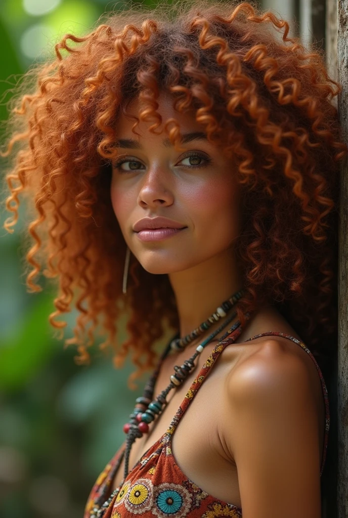Name: Begin by naming your character. Let's call her "Lena."Appearance: Lena is a young woman with vibrant, curly hair that she used to feel self-conscious about. Her curls are her defining feature—wild, untamed, and full of personality.Personality: Lena is determined, passionate about fashion, but a little realistic fullbody ultra details,4k,8k,colorfull. about fitting in with the typical straight-haired models.
