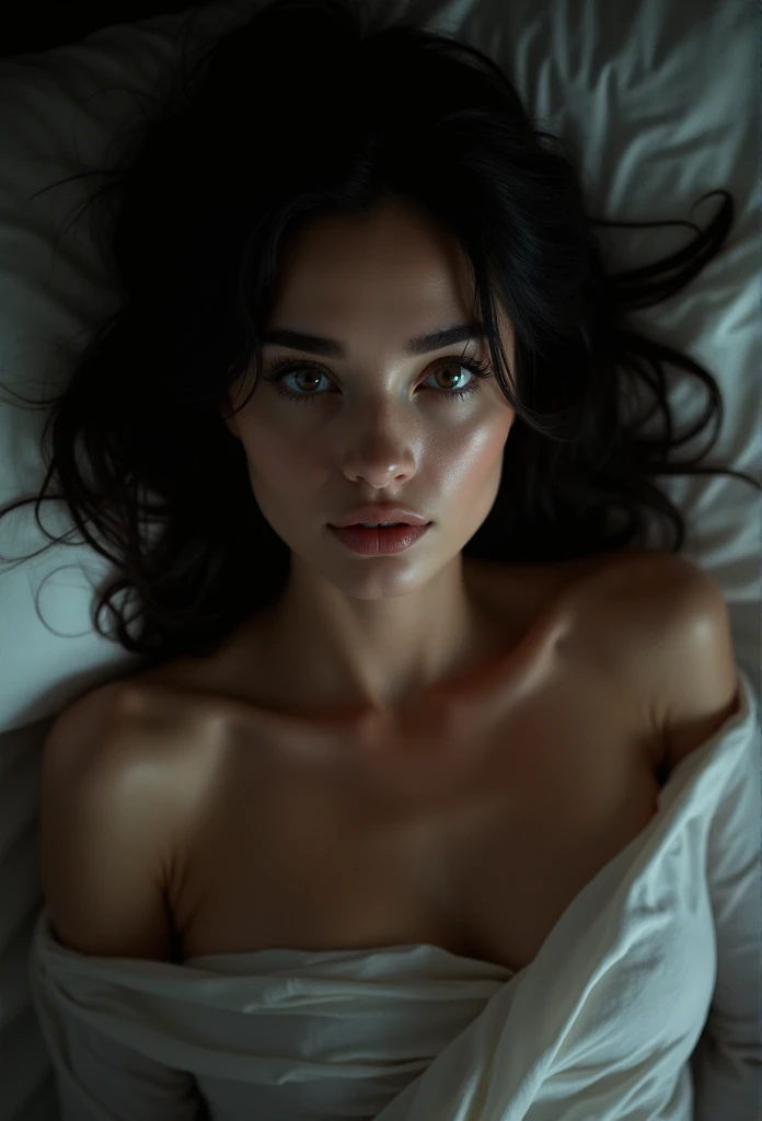 8K, Best Quality, Masterpiece, Ultra High Resolution, (Realism: 1.4), Original Photo, (Realistic Skin Texture: 1.3), (Film Grain: 1.3), (Selfie Angle), 1 Girl, Beautiful Eyes and Face Details, Masterpiece, Best Quality, Close-up, Upper Body, Looking at the Viewer