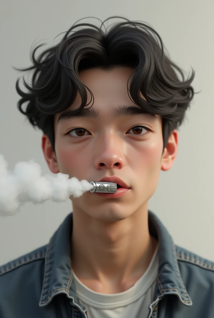 Handsome guy with a toothbrush, cool guy, wet hair, high quality
