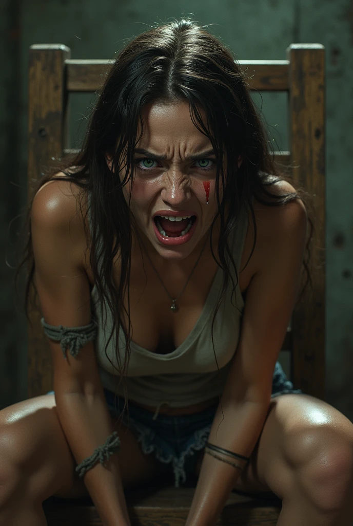 Imagina a x - 23 (laura marvel) She is crouched on all fours, wet with milk, so she cries ,every time (gamora, marvel )