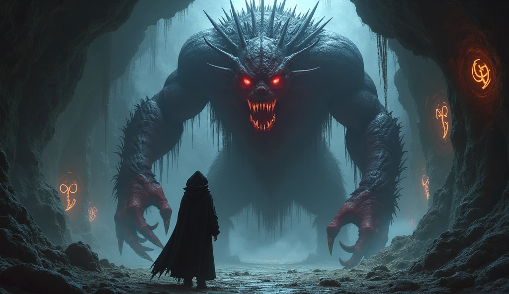 is a creature that can be minimally friendly, if you give him much smaller food, a human-sized monster. Strong monster