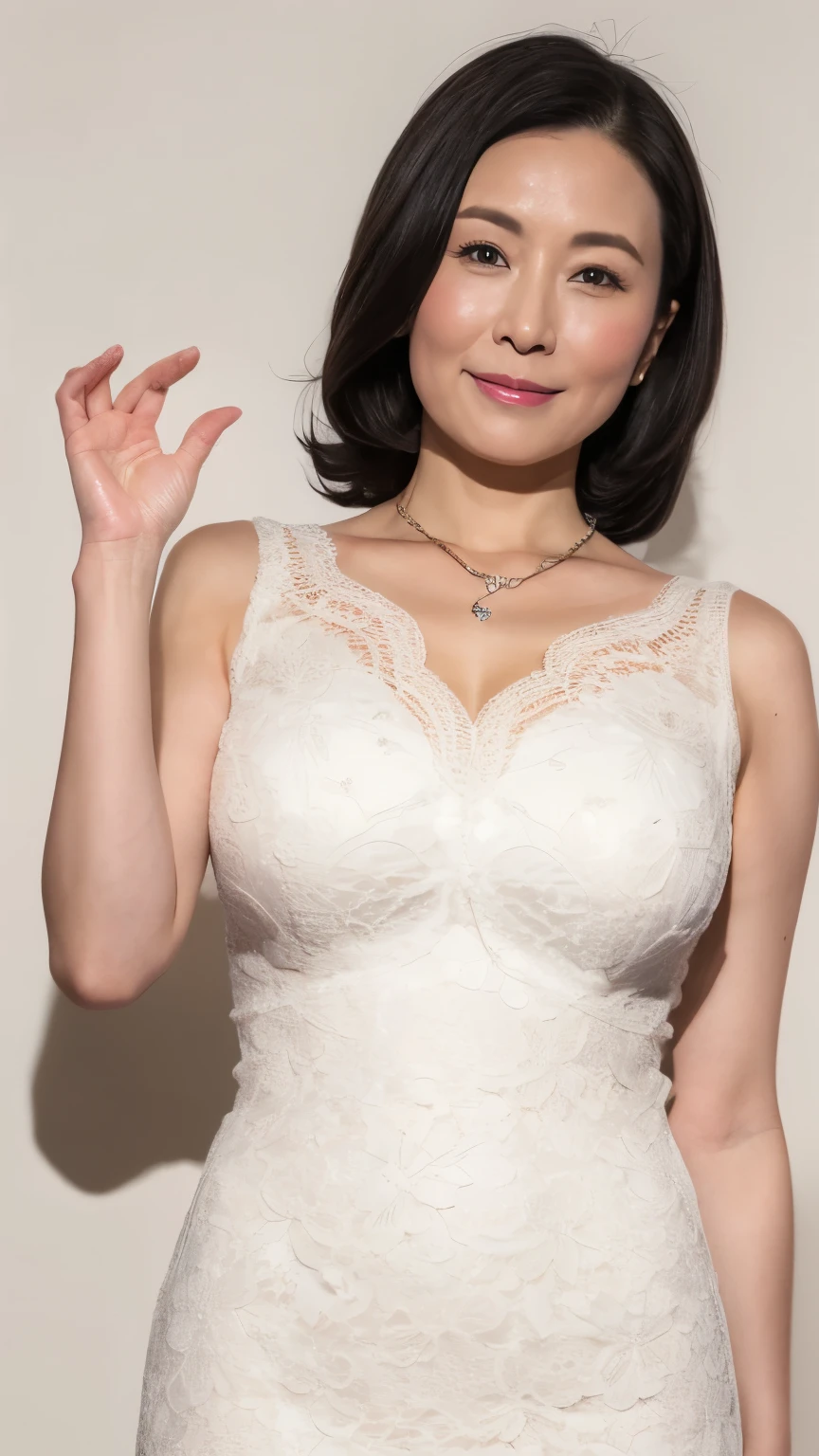 Remove the background, gravure separately, is looking forward on the head, (( Asian bimbo teacher wearing )), Obscene, flashy makeup, From the chest up, Masterpiece, top quality, super detailed, photorealistic, super detailedスキン, perfect anatomy, ( 1 Japanese Mature Woman), (Alone), 120 years old, big breasts, mature female politician , glamour, sexy, Chromo White Skin , Watch Viewers,