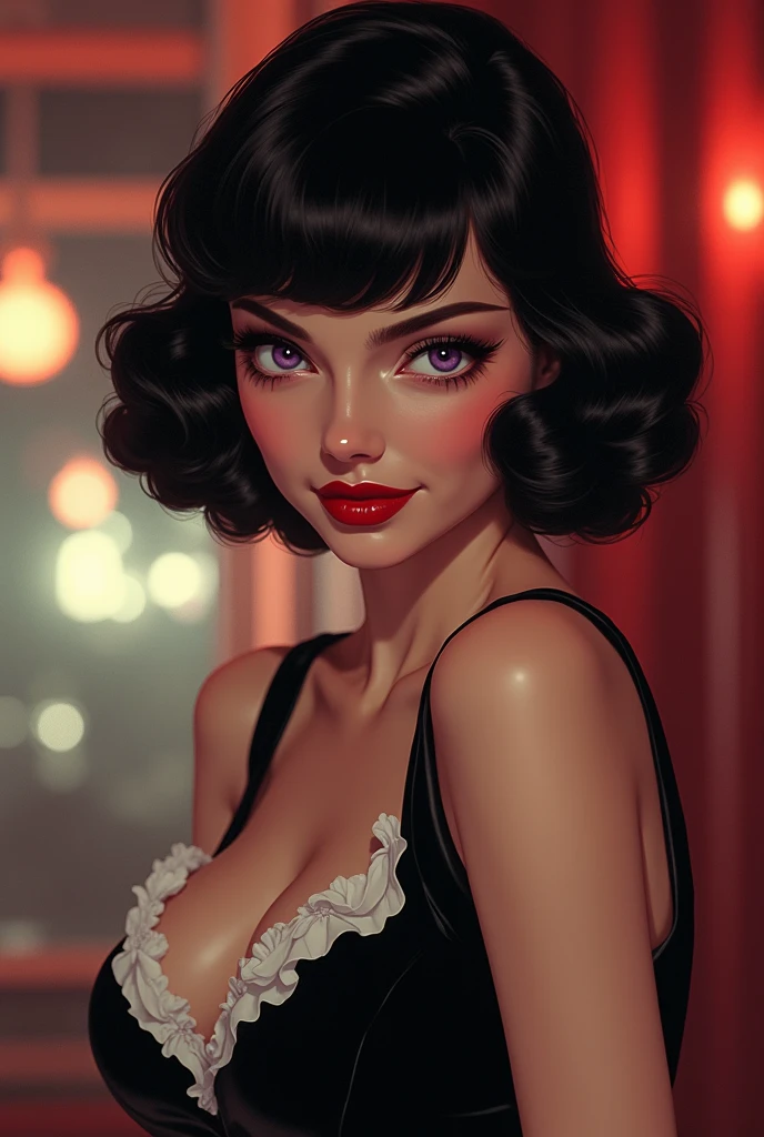 (masterwork:1.1), (photorealism:1.1), ((high angle POV:1.4)), (1bimbo), (looking up to camera:1.2), ((Selena Gomez)), whole arm tattoo, flushed, alternative woman, (open mouth), (luxury dress:1.1), golden chocker, detailed photograph, high detailed, HDR, sharp focus, focus on face, medium breasts, dark eyeliner, lipstick, (stay near billiard table), at night, background lights, color photo, shallow depth of field, damp hair, night club light