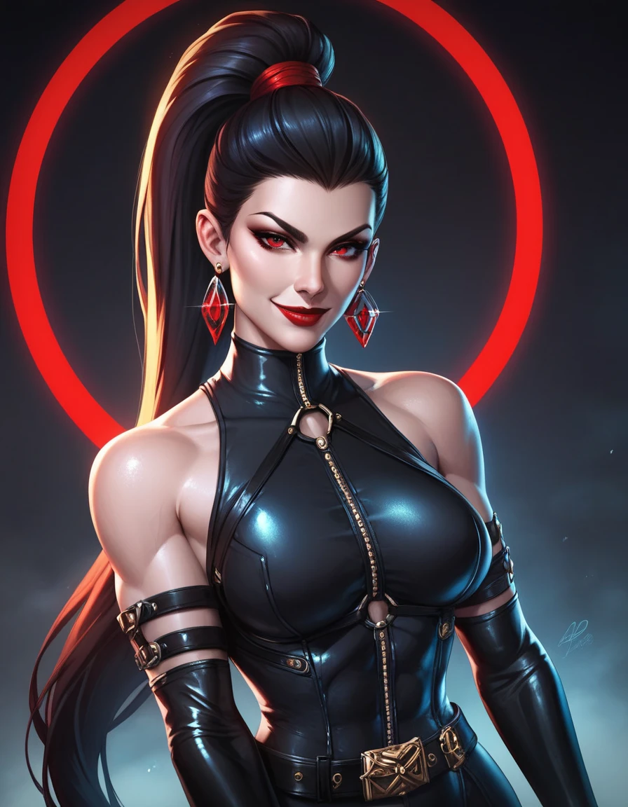 beautiful woman sensual pose, destroyer, Dark Deadly Night