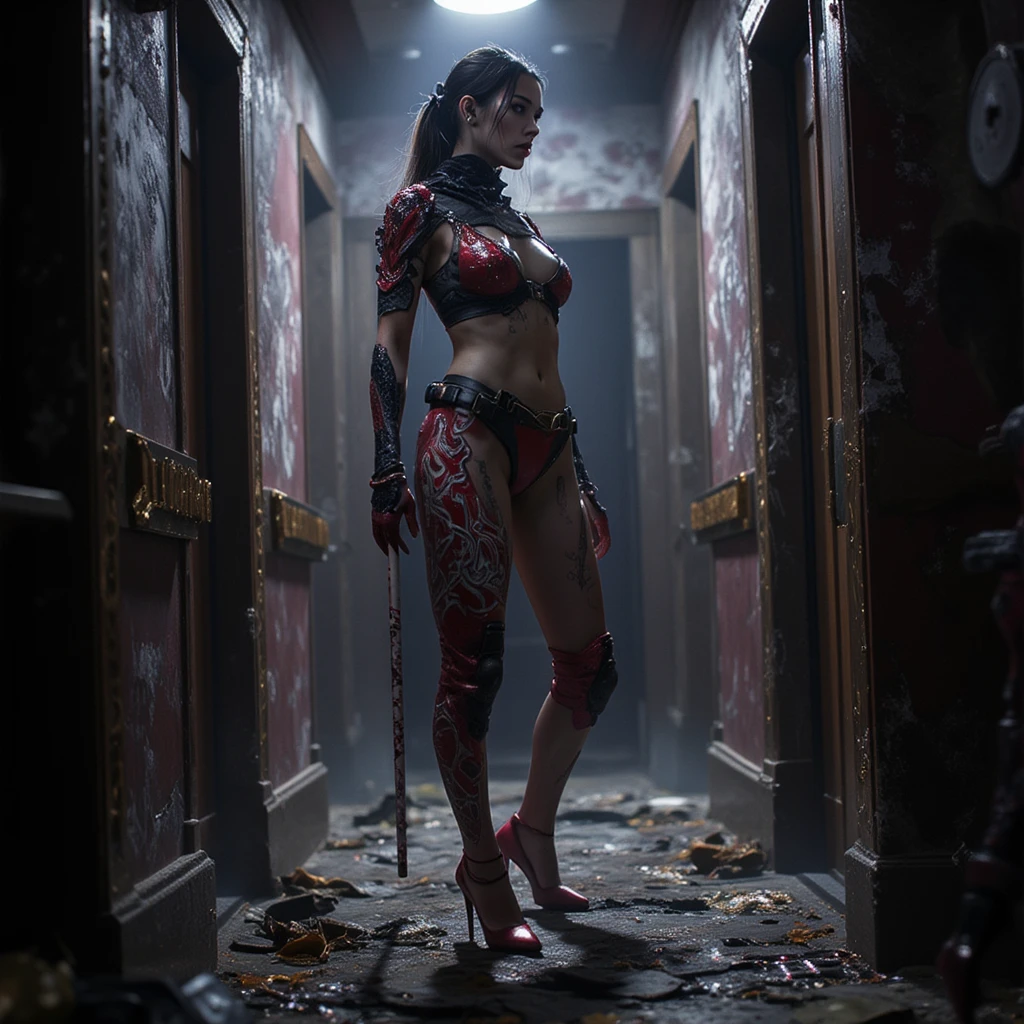 zendaya, ((Exceptional quality)), ((шедевр)), ((True to reality)), Zendaya – Suicide Squad as Harley Quinn, (((Full body))), (action pose), sharp focus, volumeric lighting, Good highlights, good shading, Subterranean diffusion, complex, highly detailed, based on the Vikings series, ((cinematic)), dramatic , (highest quallity, Bride, masterpiece:1.5), (Fotorrealista:1.5), photography, photo realist, Nikon, natural light, 4K, Definition of highs, ..RAW, xf iq4, 150MP, 50 mm, ISO 1000 Certification, 1/250s, natural light, Adobe Lightroom, Photolab, Photographic affinity, PhotoDirector 365,