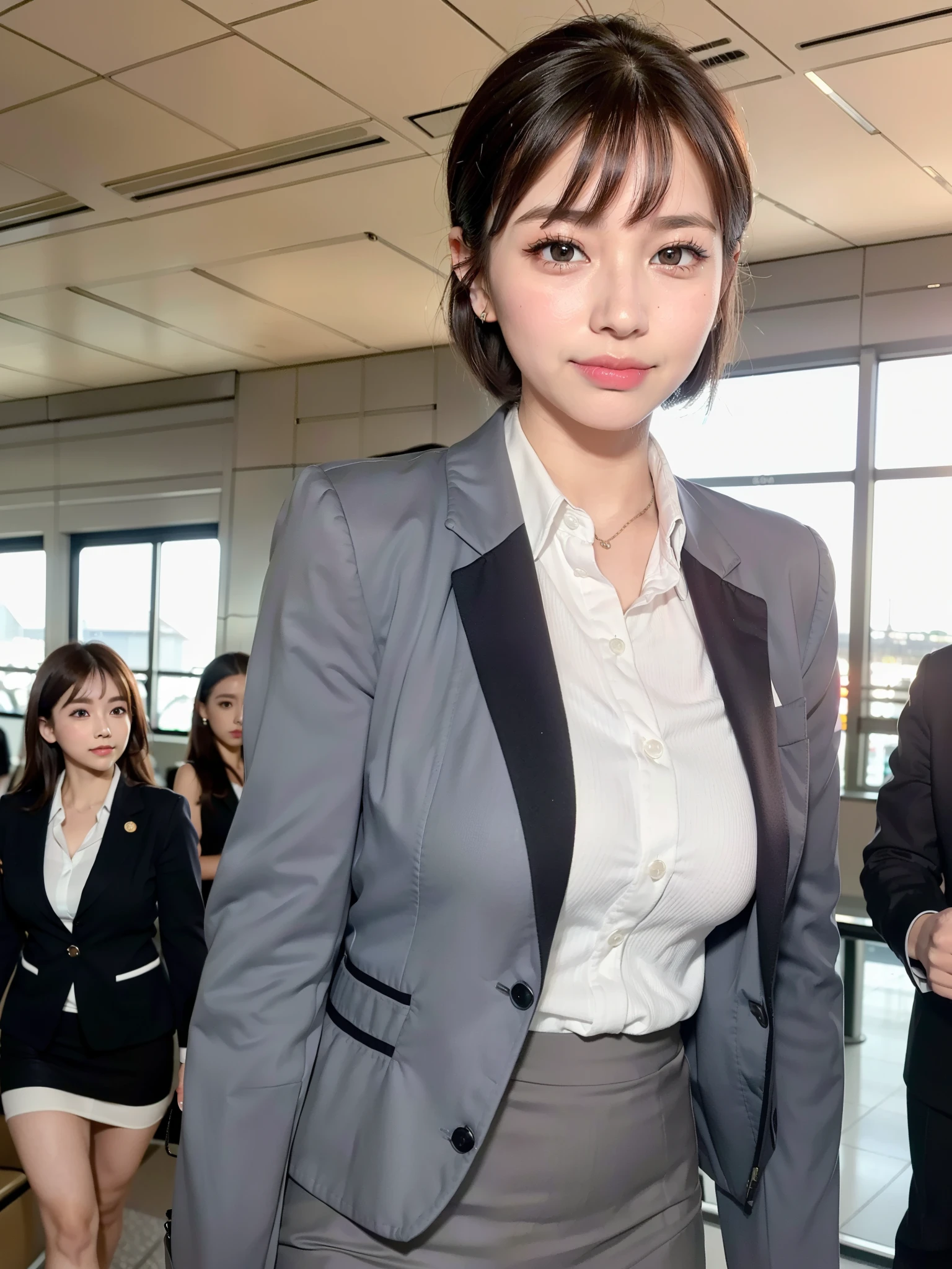 Female yakuza leader active on the streets of Japan， A group of gang members stood behind，angry look，mixed korean，The background is blurred，focal，movie lighting，(((master piece))), ((best quality)), ((complex and detailed)), ((ultra realistic realism)), ridiculous solution, mature woman, mature woman, See-through, very detailed, enlightenment, 1 girl, (huge tit), thin waist and thick hips，long legs，beautiful and fine eyes, short and fine hair, brunette colored hair, purple eyes, (Gangster Suit:1.2),Has tattoos，Big flower arms，Full of tattoos，Japanese Yakuza，Kamami Yamaguchi，Japanese Yamaguchi-gumi，Japanese Yakuza woman，underworld，full tattoo，Gang boss，sunglasses，blood stained the streets，time boss，Appearance full of wounds，bloody ????????，sexy and feminine，（No underwear），panties, Detailed background, perfect eyes, enchanting eyes, looking at the viewer，from the front，wear light，