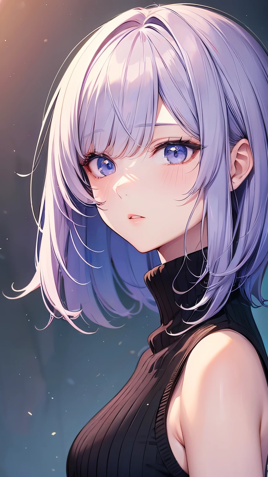 anime - style image of a woman with a black wool turtle neck top, a character portrait inspired by Yanjun Cheng, pixiv, digital art, digital anime illustration, beautiful anime portrait, detailed portrait of anime girl, anime style portrait, stunning anime face portrait, detailed anime soft face, smooth anime cg art, portrait anime girl, artwork in the style of guweiz, short hair