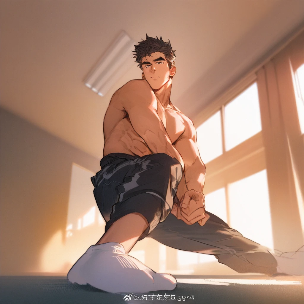 masterpiece,Best quality,(Solo),Arcata,Sota,Shota 25,Male focus,1 Boy,13-year-old boy,Middle school students,Toddler,Solo,Sweaty boy,Golden Eyes,Handsome eyes,Dark brown skin,Dark skin,Chocolate colored abdominal muscles,protrude,Muscular men,Seated boy,basketball suit,Gradient Color,Dirty socks,whole body,Gradient background,foot发热,Gel Clothes,White hair,White armpit hair,nipple,Band-Aid belly button,bandaid on face,short hair,Shut up,boundary,Cultivation background,白色boundary,Artist Name,obsolete,大臭foot,abdomen,Dirt stains cov, Dirty black gel tights,Outer edge,Bangs,White background,Chest,clavicle,The boy is angry,Show a handsome posture,用性感的foot,foot,foot重点,foot底,抬起foot掌对着屏幕,Take off your shoes,光foot,热foot,臭foot,A lot of dirty stuff,foot的位置有A lot of dirty stuff,dark skin,dark skin男孩,foot底面向屏幕