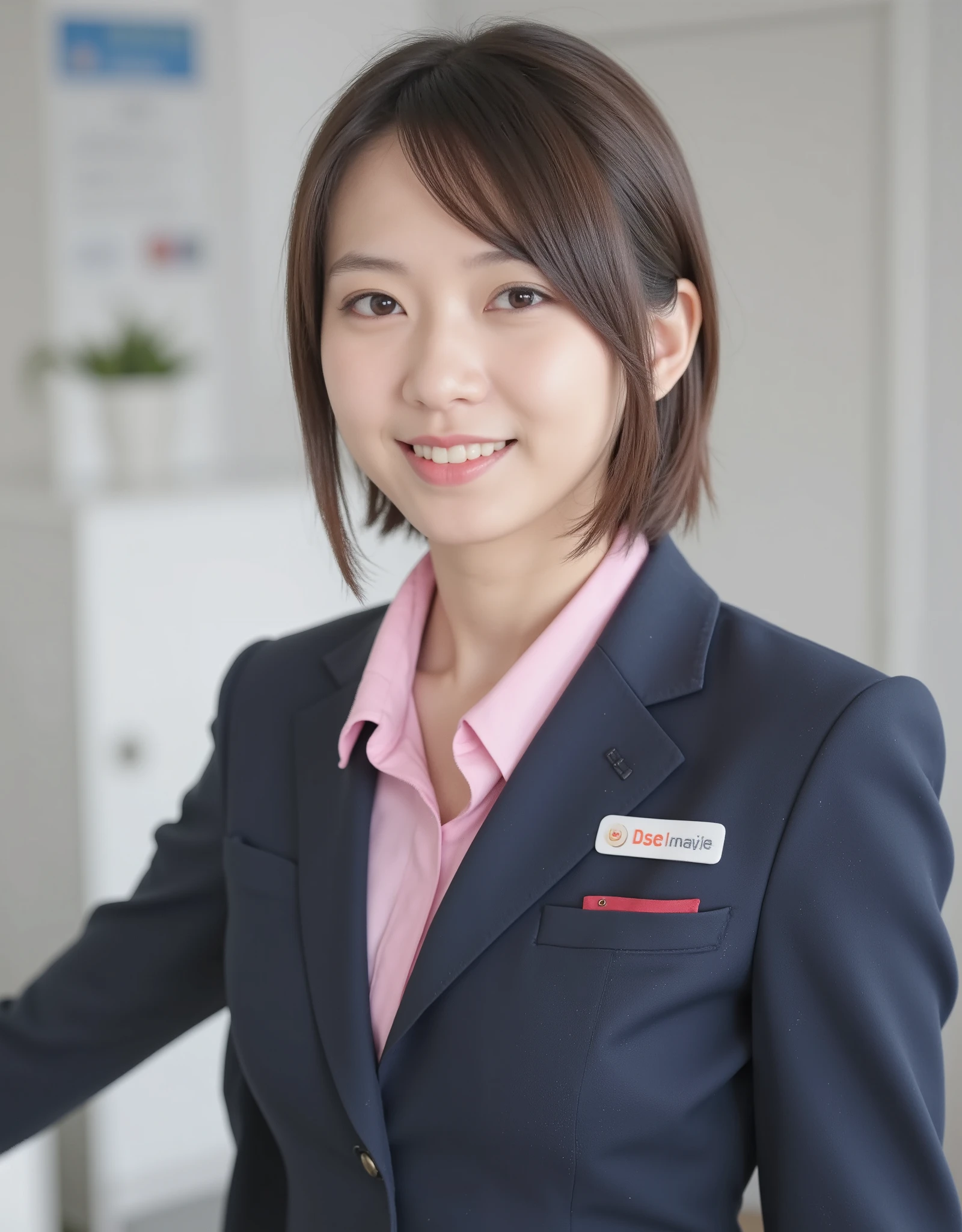 ((( Big Breasts Women))), JAL cabin attendant lady, japan airlines,  beautiful((Extremely busty ))A female flight attendant works on an airplane,  Big Breasts Women, beautiful, Alluring, sexy, ,,, (((large breasts:1.9), (huge breasts:1.9), (Uplifted and well-defined bust:1.9), (lifted chest:1.9), (perky breasts :1.9),(deep cleavage:1.4))), Erect nipples, sexy long legs,, actions, sexy long legs, full body shot,