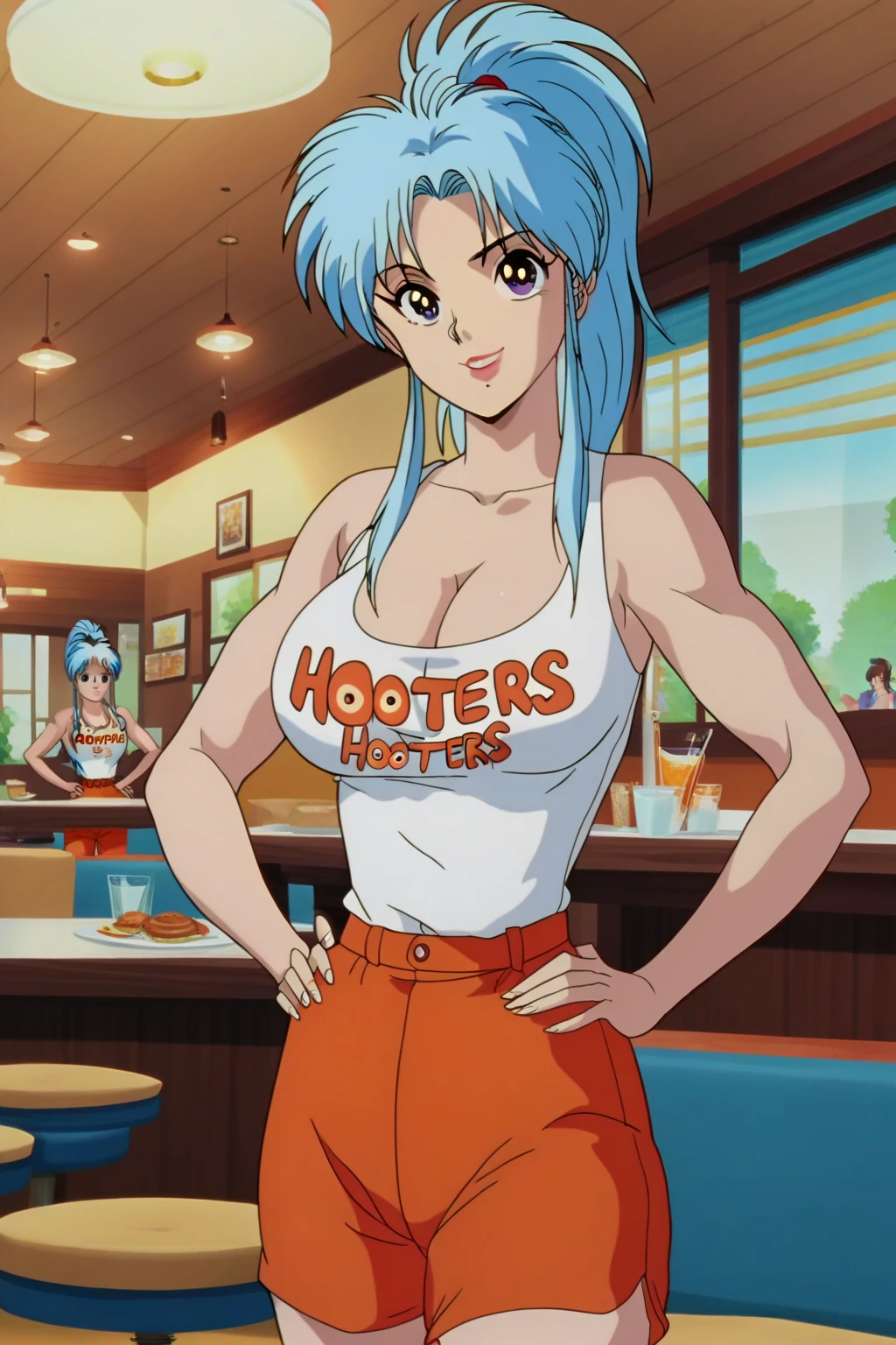 ((waifu goddess)), multiple Waifu, mothers gathered , smiling, milfs, masterpiece, curvy, breasts, moon, full moon, gloves, multiple girl, clenched teeth, cleavage, large breasts, teeth, maroon hair, brown hair, grey hair, ((white tank top:1.6)), blue eyes, rating:explicit,rule34, hardcore, tits,(( high ponytail:1.4)), clenched hands, night, sky, ((brown cargo pants:1.4)),(white skin:1.4), bare shoulders, blue hair, clenched hand, rating:questionable, (((multiple  characters:1.5))), belt, solo, angry, lip biting(gigantic and massive tits:1.1), breasts, official illustration, illustration, detailed face, beautiful intricate eyes, curvy milf, 1:2), closeup, titsnipples