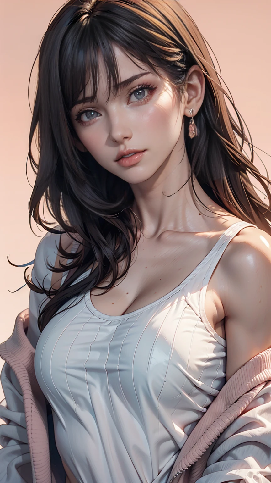 nsfw, 8K raw photo, Best quality, masterpiece, ultra high res, looking at viewer, (long brown hair:1.2), natural skin texture, realistic eye and face details, rouge (makeup), full lips, parted lips, lipstick, beautiful legs, tall female, skinny, slim_legs, thigh_gap, model, medium breasts, Chinese style courtyard, outdoors, China Dress,
