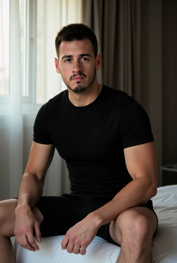 smile, short hair, black hair, brown hair, black hair, sitting, male focus, multiple , shoes, shorts, arms, wristband, sneakers, sportswear, bench, , chest hair, , navel hair, leg hair, , hairy, (Chest hair:1.8) ! High detail 8K)! ((Realistically)), ! 186 cm! 70 kilograms! Popular clips! ( High-detail 8k ((realistically)), Exposed chest muscle and chest hair!, best quality, bright lighting, focus, theater! 35 years old, hairy breasts, thick hair Adam Dario Kier screenshot, Reddit, photo realism, gray hair!real photos!Thick moustache!(Chest hair:1.5)Real photos!