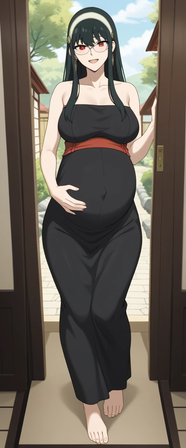 Sona is a bespectacled young woman with a slim figure, black hair styled in a short bob cut and violet eyes. Her body measurements are [B77-W57-H83 cm] [B30-W22-H33 in]; height is 166 cm (5 feet 5 inches) and body weight is [51 kg].,Mind Control,Pregnant