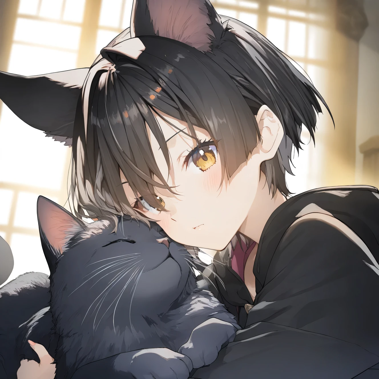 animal, cat, focus cat, game CG, fantasy, break,(artist:akinashi_yuu),artist:fujiyama,artist:artist:yuugen,break,(masterpiece), (best quality), (ultra-detailed),(Detailed Lighting), very aesthetic, newest, beauty illustration,super detailed skin, (masterpiece), (best quality), (ultra-detailed), very aesthetic lighting,newest ,hi res,absurd_res,shiny skin,2023,(shaded),digital media (artwork), inematic lighting, 16k, 8k,highres, source_anime, official_art, photoshop_(medium)
