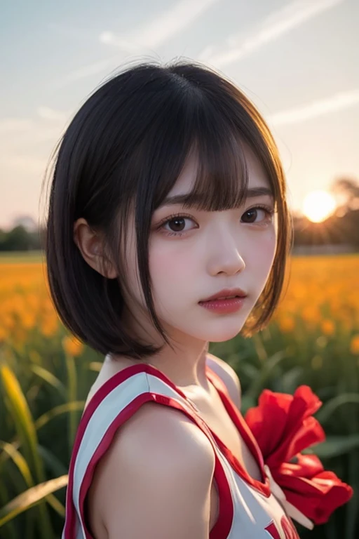 ((Exposing breasts 1.6))),(((Exposing breasts 1.6))),(((Exposing breasts 1.6))),masterpiece, Highest quality, 8k, Absurd, Beautiful medium long bob hair,Woman in her late 20s, That shy expression is cute, （Sensual Style）,(（Seven episodes were filmed...............1.4）), (Nude 1.5), No makeup, The near road and the far road, Written boundary depth, Surreal, High resolution, photograph, Sharp focus, Face lamp, Dynamic Lighting, highest detailed, ,Extreme detaileds、Super detaileded、detailed、Real Skin、elegant features、Positive and optimistic、（The background is a colorful flower field)