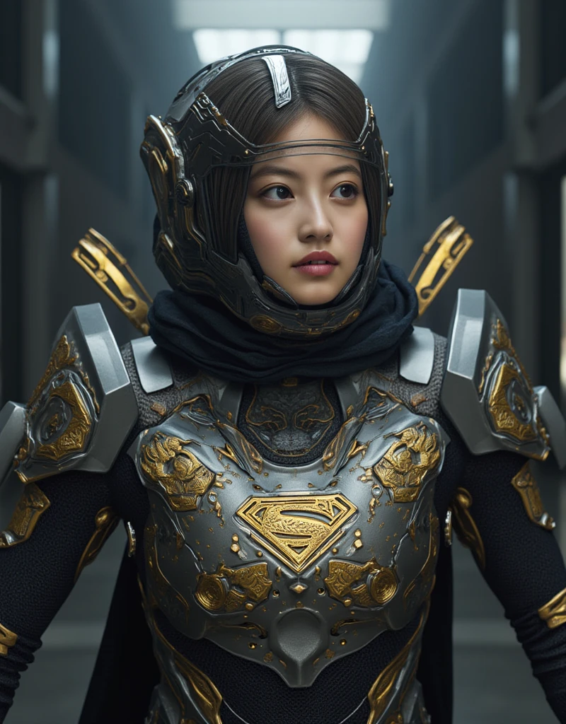 Beautiful asian girl in a futuristic landscape 8k, uhd, severe low lighting, high quality, sharp focus, fujifilm XT3 --auto --s2
