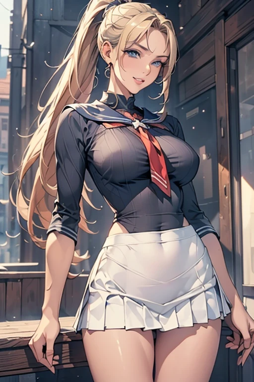(Best Quality, masutepiece),ultra detailed photographic,1girl in, Female Golf Players,skirt,Large breasts,nice legs,At the golf venue,Detailed beautiful face,Beautiful eyes,detailed hairs,detailed clothes,Detailed realistic skin,Cool,Dynamic Angle,