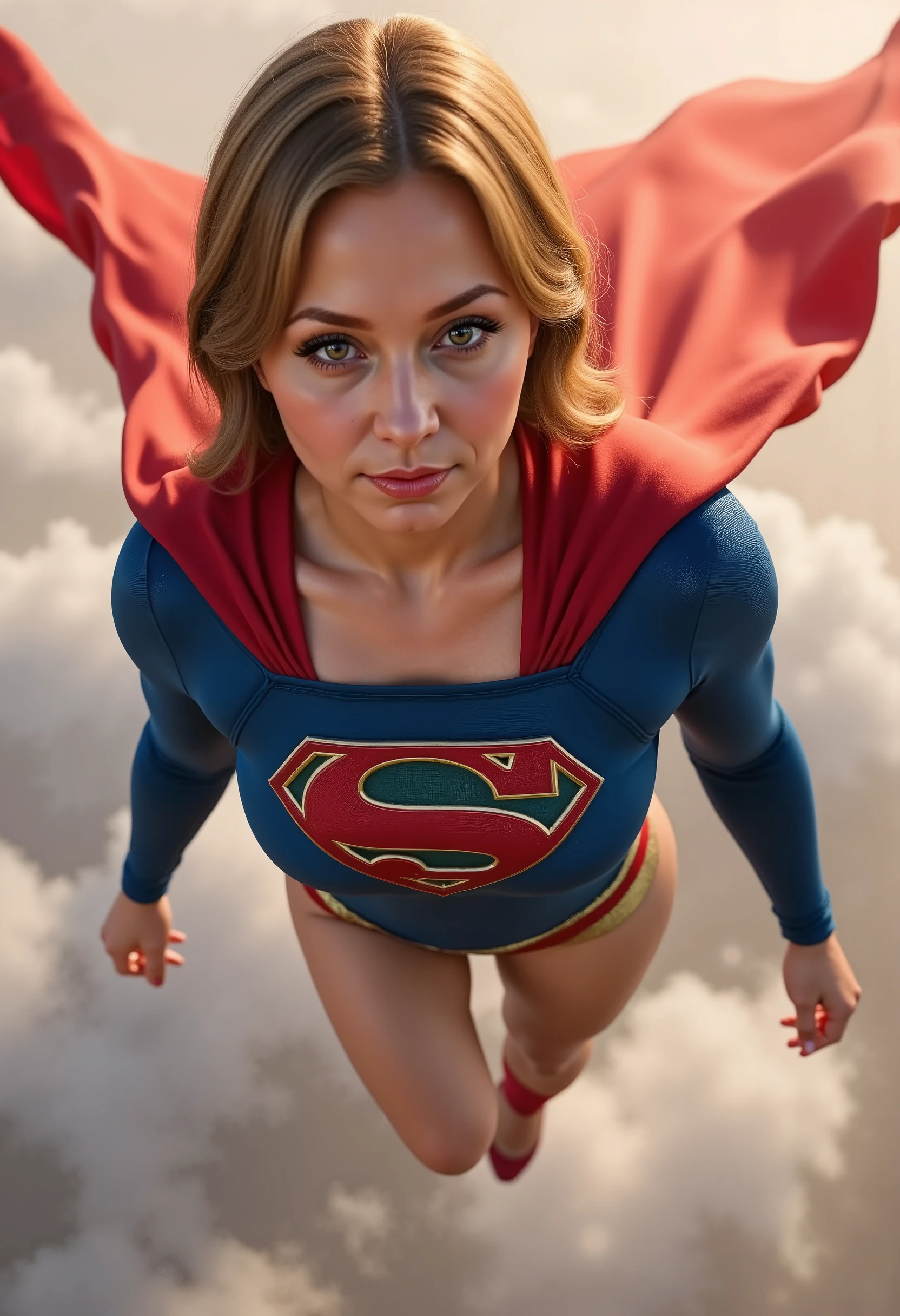 SUPERGIRL, SHE SO SEXY, SO STRONG, SO SMART. UP, UP AND AWAY SUPERGIRL.