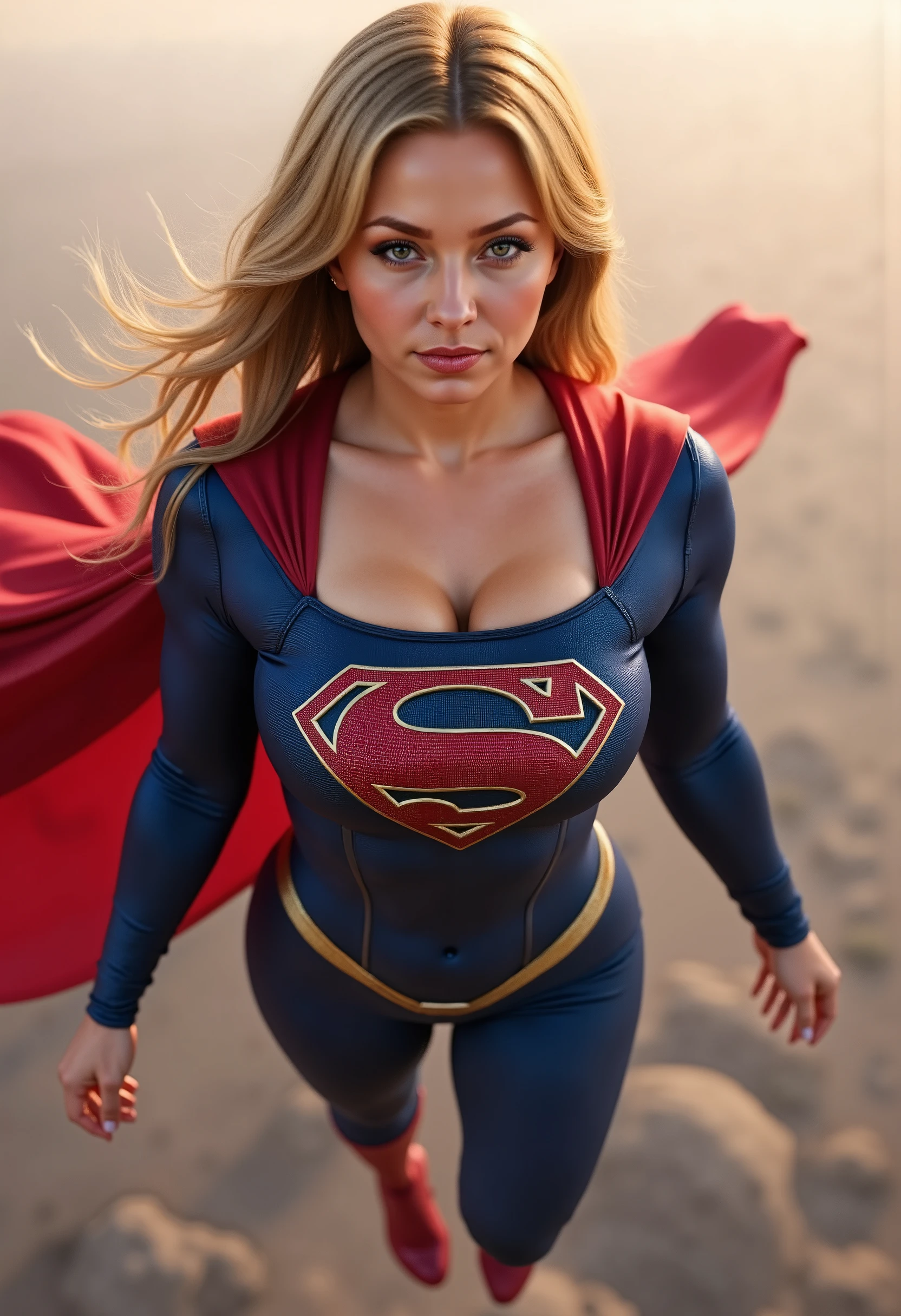 SUPERGIRL, SHE SO SEXY, SO STRONG, SO SMART. UP, UP AND AWAY SUPERGIRL.