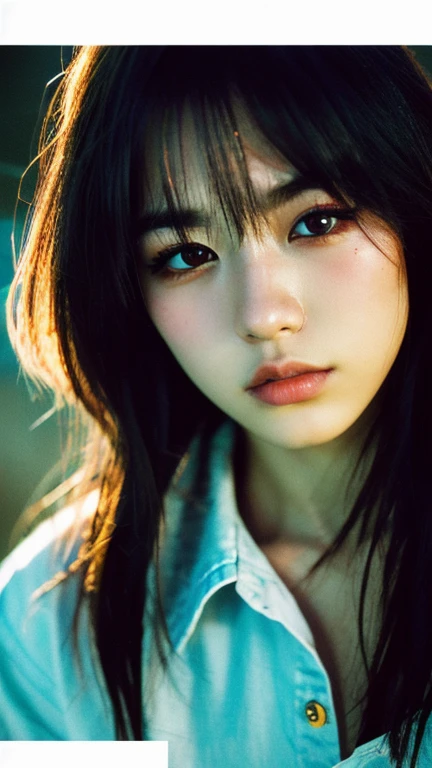 A beautiful Japanese girl with ultra-detailed eyes, high-detailed skin, red lips, masterpiece, best quality, 8k, hyperrealistic, photorealistic, professional, vivid colors, studio lighting
