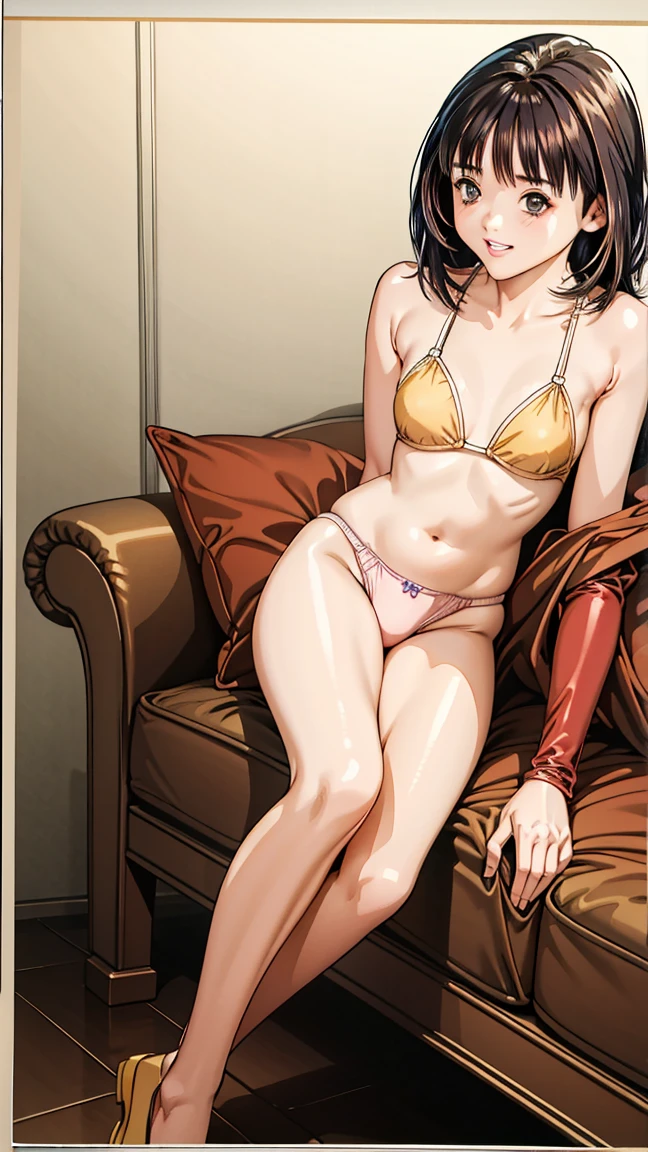 girl,((alone:1.4)),alone,Gray background,Artistic lighting,Beautiful Asian Goddess,Long black hair,Long hair down to the waist,Wavy Hair,eyelash, blue eyes, lipstick, ((Completely naked:1.3)),(Fully expose your thighs to the viewer:1.4),(Rope Bondage:1.2),((Raise your arms above your head)),((Show both armpits)),((Spread your legs out to the sides)),((Raise both legs high)),((Show the soles of your feet)),(Sitting on sofa with legs spread),((Long legs)),((Poses that make your legs look longer)),((Small breasts:1.1)),Tied up woman,whole body写真撮影,Sensual look,Turn your face away in embarrassment,(Hair blowing in the wind),Graceful features,No sleeve,Mature Woman,Detailed fingers, Perfect hands, Length 180cm,Small face,sweating,Sweat on the face,Blushing,Soft thighs,Sexy legs,Sexy ass, Cleavage,Open the chest,Smooth thighs and legs,((Amazing orgasm)),大きなSexy ass, Wearing high heels,Perfect Body Proportions, Slim waist,Smooth and flat belly,Nipples visible,The areola is protruding,Tight waist,(Long legs:1.6),E cup bust,Thighs open,Huge :1.1,perspective:1.2,Looking at the audience,Character-centric,symmetry diagram,whole body:1.5,Abdominal shot