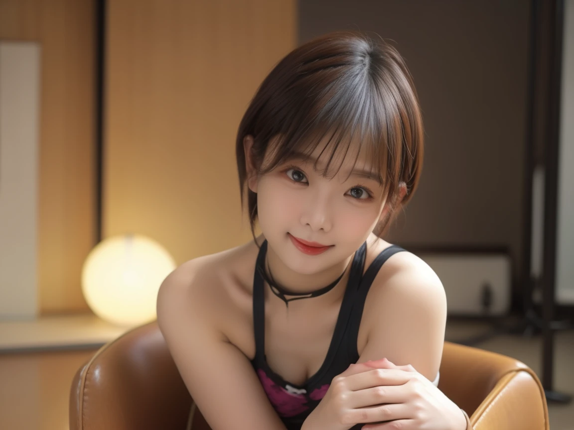 (8k, RAW photo, highest quality),(epic realistic:1.5), a girl, dynamic posture,erotic face,shirt,(detailed eyes:0.8),(looking at the camera:1.4), (highest quality), (best shadow),intricate details,cinematic,((skin:1.4)),interior, (long ponytail ginger hair:1.3),dark studio,(hdr:1.5),detailed, muted colors, freckles