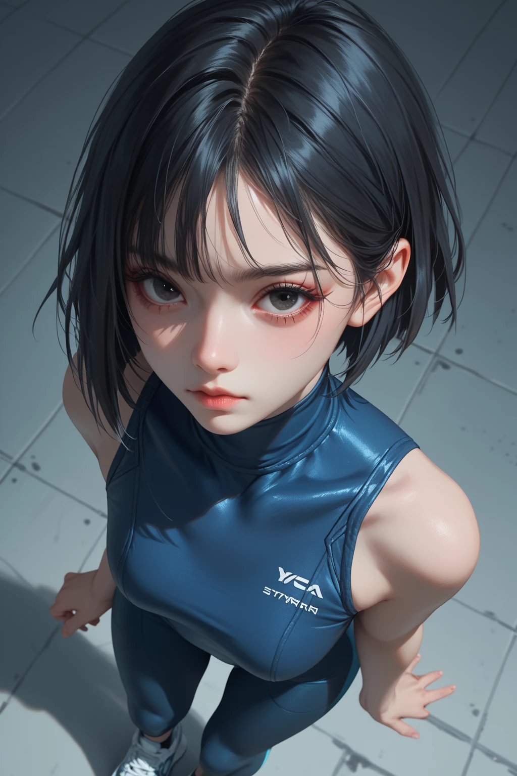 ((((highest quality)))), (((Ultra-precision CG 16K))), (((masterpiece))), (((Very detailed))), (((Extremely detailed))), (((Black outline:1.3, Written boundary depth:1.3 , Written soft outline, sharpness))), Maximum clarity and sharpness, Multilayer Texture, Surface Shading, Cinematic lighting, Beautiful details sparkle ,Perfect Proportions, Limited to one woman, BREAK accurate, Anatomically correct, Highly detailed face and skin texture, drawn in detail, Highly detailed facial and skin texture, Detailed eyes, beautiful hair, Beautiful Japanese Idol face, Beautiful and beautiful eyes, Beautiful body, Beautiful breasts, Beautiful thighs, Beautiful legs, Beautiful fingers, (Beautiful views) , skinny body, ((Beautiful Skin)), ((Skin Texture)) BREAK breast enlarged, medium Breasts, rocket breasts, (((perky breasts))), (covered nipples), slender waist, ( narrow eyes, blush, determined expression, hot, sweaty , Heavy breathing,) , (streaked hair, hair intakes, colored inner hair, ) BREAK (((wearing printed sexy professional clothing , wearing wide-leg-pants, breasts is covered by outfit))) , wearing earrings, BREAK ( stick breast out),(((looking at viewer, super detailed background , ))), BREAK (((portrait , close-up of face, bust-up shot, looking at viewer, )), (natural make), random angle, random situation , pinup magazine pose