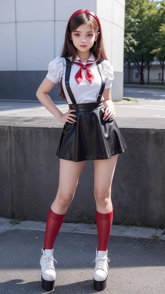 (chisato)<lora:LycorisRecoil_chisato:1.0>,thighhighs,
