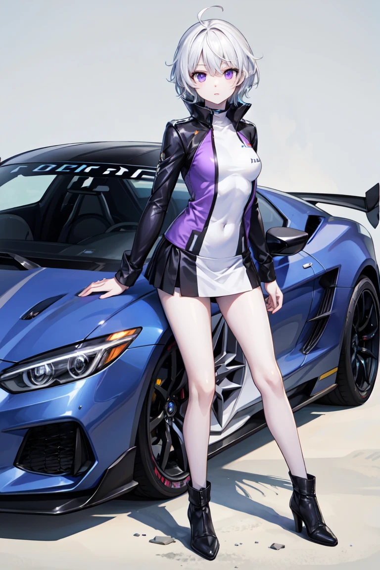 (obra maestra) (La mejor calidad) A beautiful young woman travels in a hypersports car with high displacement and beautiful lines.. La chica es muy bonita y lleva un vestido glamoroso y juvenil, Pero tiene un aspecto rebelde con tatuajes y cadenas de oro alrededor de su cuello.. El coche se ve perfecto y es de un estilo de lujo italiano moderno en la gama de coches hiperdeportivos.. They're parked on a Hollywood street of luxury shopping. Perfect professional photography. High-end DSLR camera.