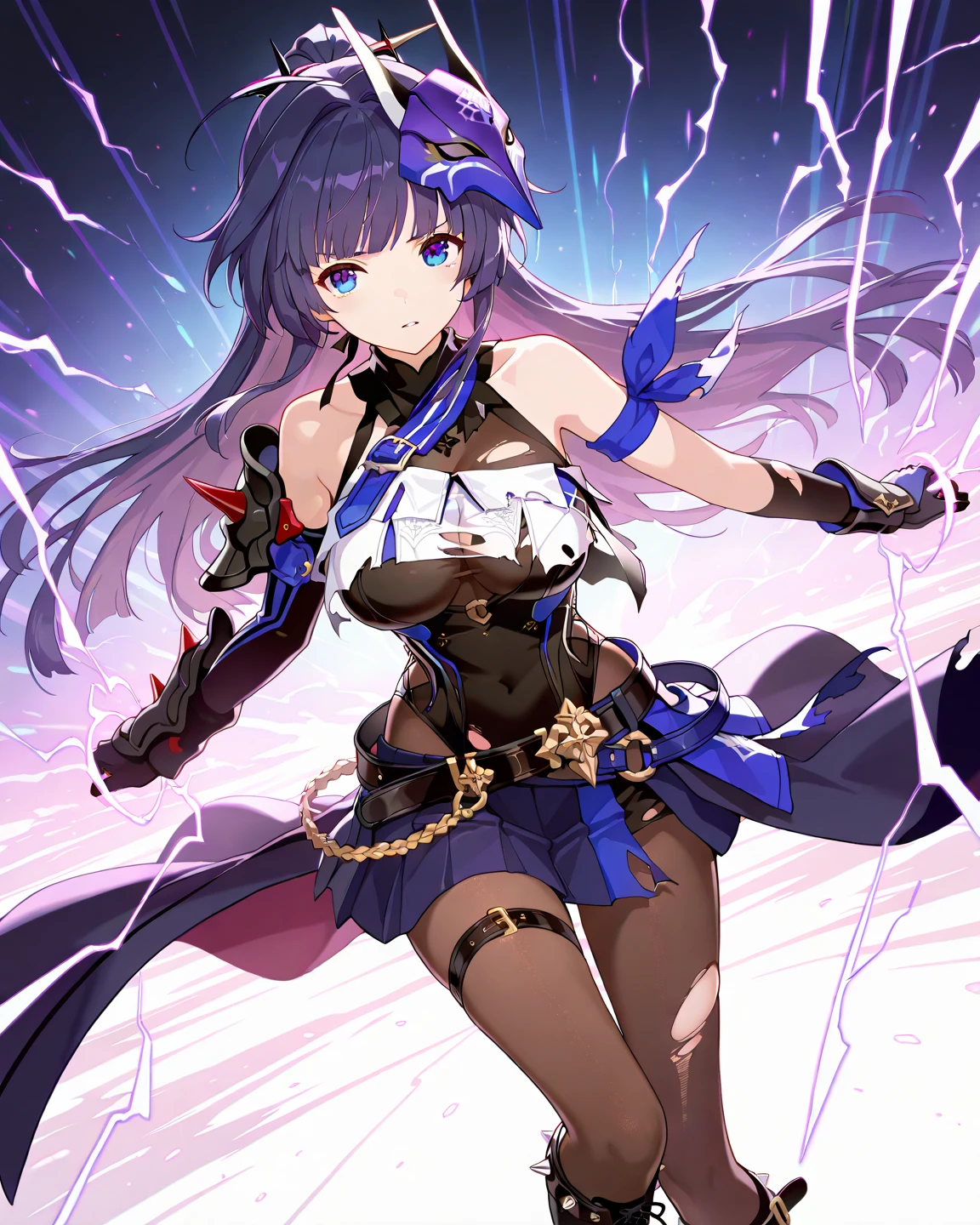 (((masterpiece, Highest quality, High resolution, 超High resolution, Pixel Perfect, Written boundary depth, 4K, About RTTX10.0))), Beautiful Anime Women, Beautiful art style, Anime characters, ((Smooth texture, 再alistic texture, Anime CG Style)), Exact finger count、Exact number of legs、(Exact number of arms:1.0, Exact number of hands:1.0), (Perfect hands, Perfect ???????), Cinematic, 再alistic, Extremely detailed CG, Daytime lighting, Perfect lighting, Best Shadow, The best natural light, whole body, whole body, ((Date A Live),(Tokizaki Kurumi)), ((Sexy and cute panties, (Stylish shiny satin black panties:1.2), Lace panties:1):1.3), ????? Apron