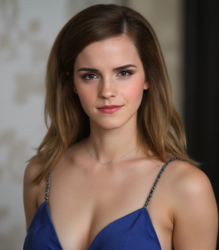 Evan Rachel Wood wearing casual clothes with cleavage and smiling