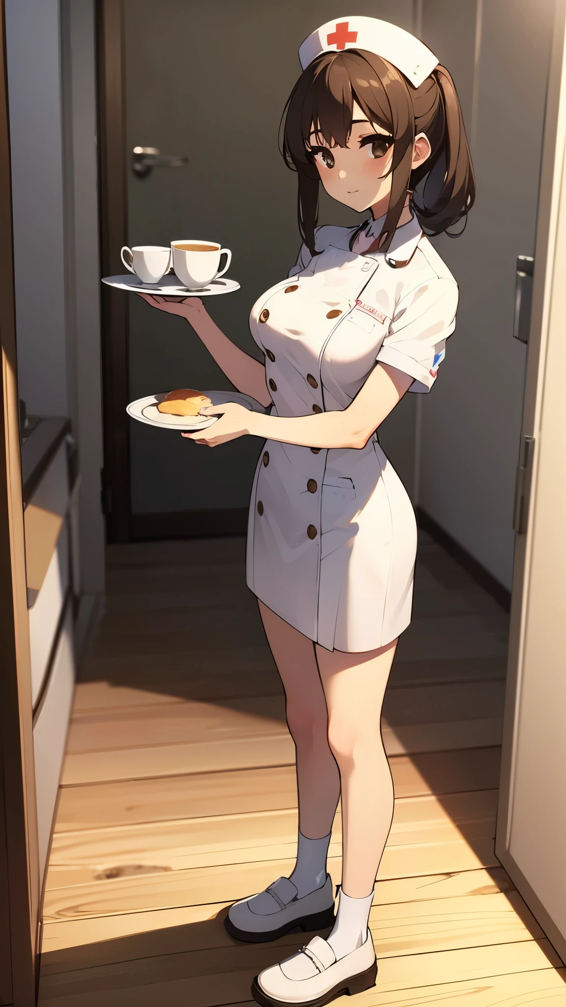 Best quality, ultra detailed, 8k, brown eyes,