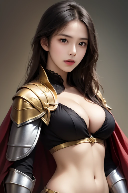 (One Knight Girl)、top-quality、​masterpiece、超A high resolution、(Photorealsitic:1.4)、Raw photo、女の子1人、（Wear detailed Dark Knight armor）、(((heavy breasts))),glowy skin、(Random hair),(((Detailed Micro Bikini Armor)))、Fight with beautiful swords and shields、(((Mystical expression))),(((Have a gorgeous and long magic wand))),（Gorgeous gold metal body）、(Fight goblins、ogre、Fierce battle with orcs),（Fighting strong enemies）、Fight fiercely、(Background of decaying dungeon ruins)、（Ultimate Beauty）、（Detailed knight's helmet）、(Fighting Demonic Beasts)、()、((super realistic details))、portlate、(Strong giant demon beast background),globalillumination、Shadow、octan render、8K、ultrasharp、Colossal tits、Raw skin is exposed in cleavage、metals、Details of complex ornaments、Japan details、highly intricate detail、Realistic light、(Mystical expression),CGSoation Trends、Red Eyes、radiant eyes、Facing the camera)、Gundam、Small LED、Toostock、（Background of the mutation）、（Attack of the Monster Beasts）、Ultimate Beauty、beautiful female knight、Wear colorful armor、Detailed sword、（Wearing legendary armor）、