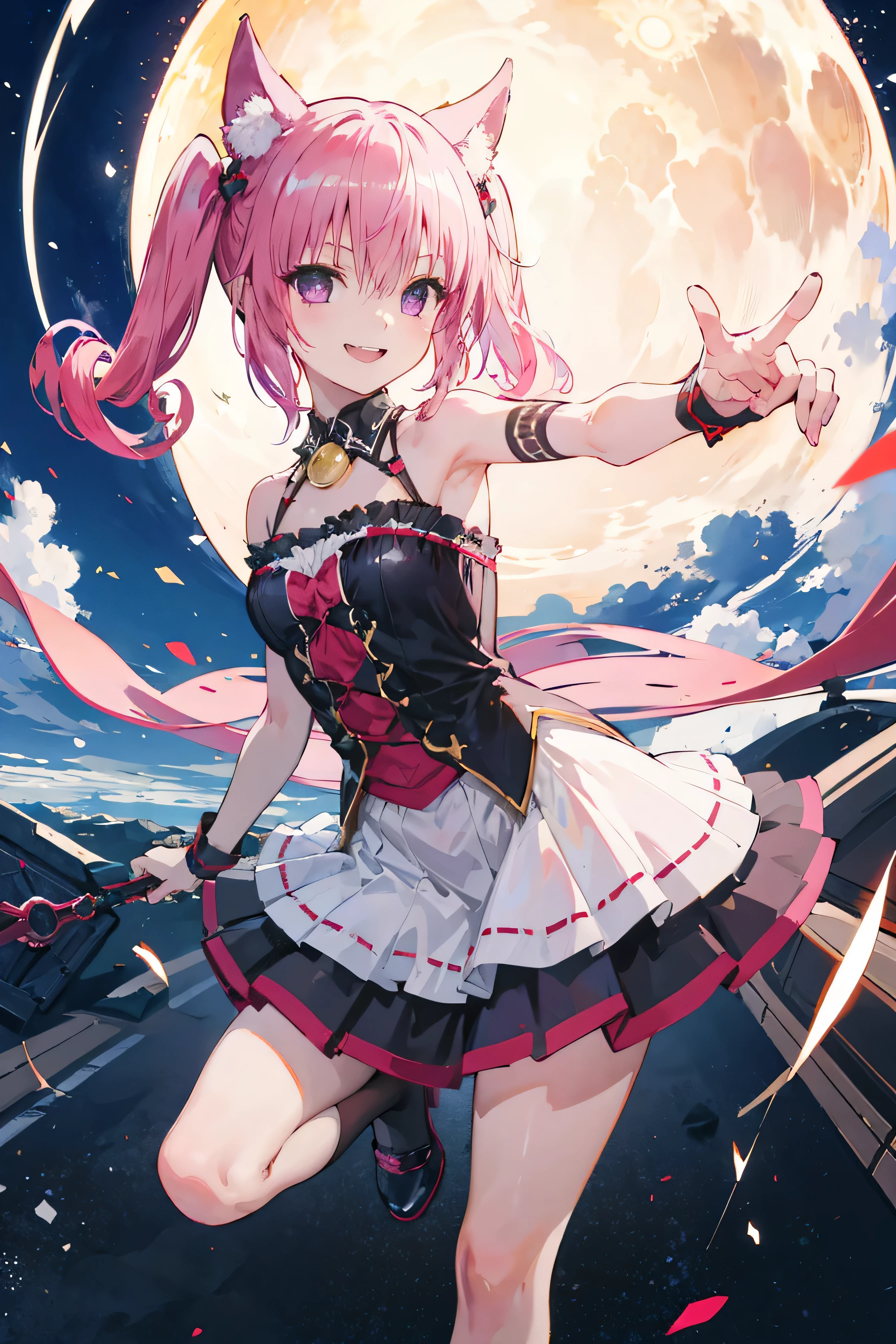 (ideal:1.1), (perfection:1.1), (flawless:1.1), (best quality:1.2), (highest quality:1.2), street, 1girl, solo, (kawaii:1.1), (loli:1.1), (cute little girl:1.1), cute smirk, cute clothes, long thigh high stockings, (thick thighs:0.9), small breasts, athletic body, highest quality eyes, highly detailed, 4k, best resolution, high quality shadows, beautiful quality light, best quality upscale, most beautiful upscale