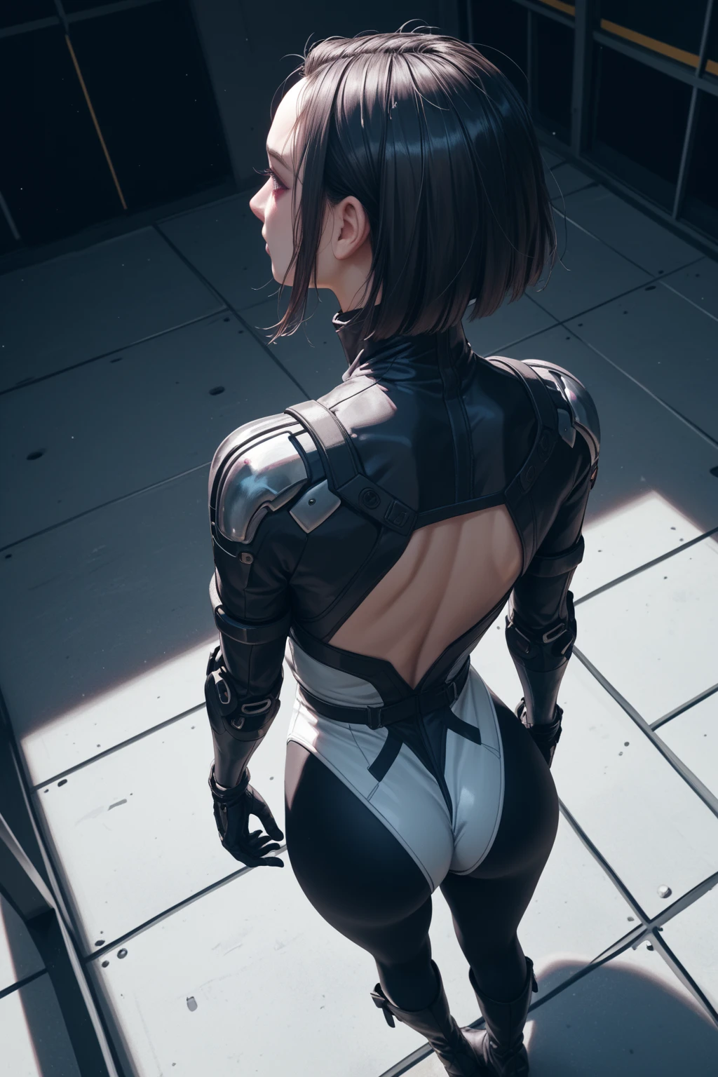 ((highest quality)), ((masterpiece)), (be familiar with:1.4), 。.。.。.3D, beautiful cyberpunk woman image,nffsw(high dynamic range),ray tracing,NVIDIA RTX,super resolution,unreal 5,scattered below the surface,PBR texturing,Post-processing,anisotropic filtering,written boundary depth,maximum clarity and sharpness,multilayer texture,Albedo and specular maps,surface shading,Accurate simulation of light-matter interactions,perfect proportions,octane rendering,two-tone lighting,wide aperture,Low ISO、White balance、Rule of thirds、8,000 students、((Holding a sword in your hand))(((look back)))