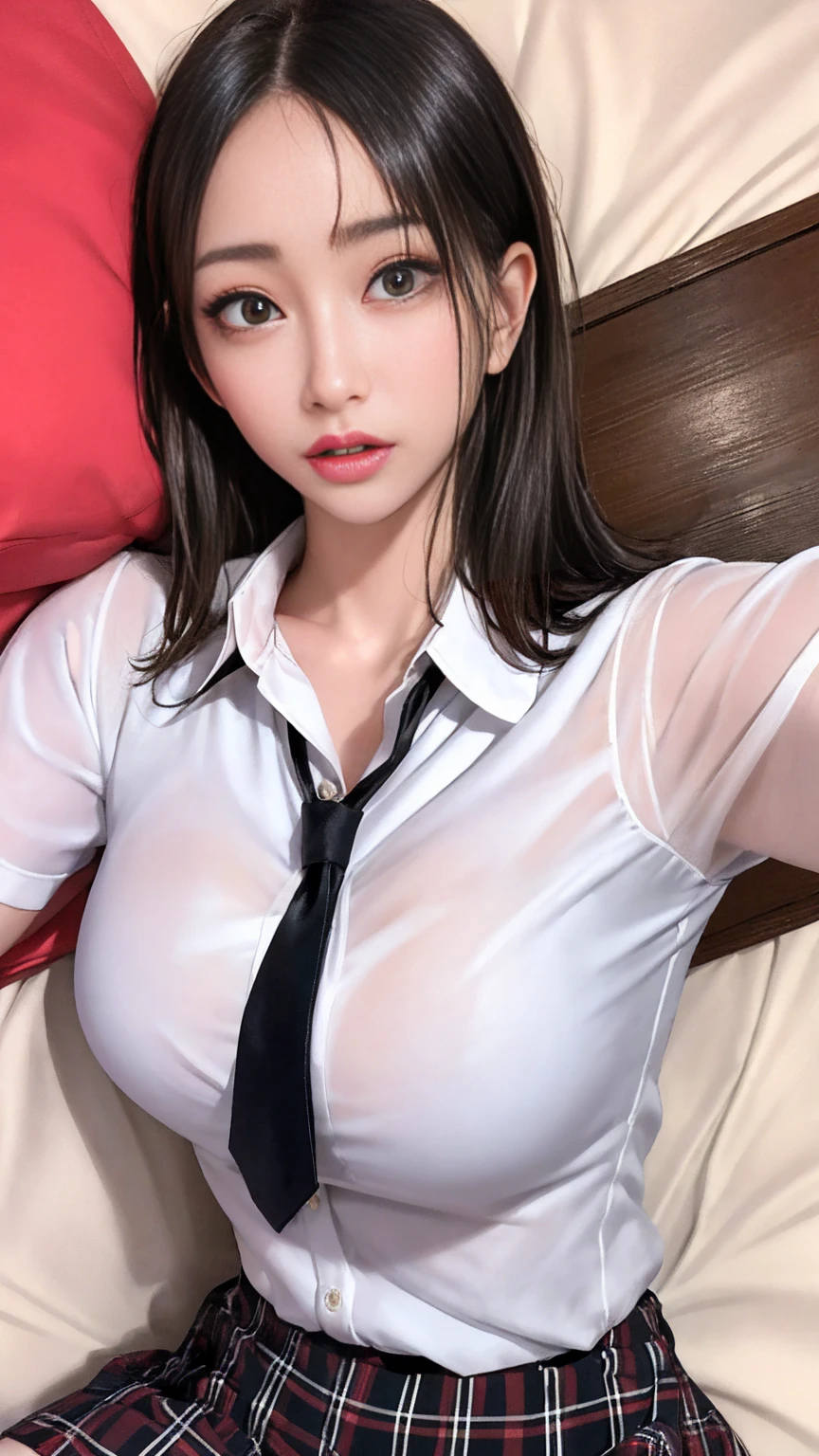超A high resolution、masterpiece、top-quality、
extra detailed face、A detailed eye、Very complex and、perfect glossy shiny skins、Perfect litthing、Detailed Lighting、Dramatic shadows、Ray Tracing、
1 girl in、The upper part of the body、Counter Staff Uniforms、looking at the viewers、