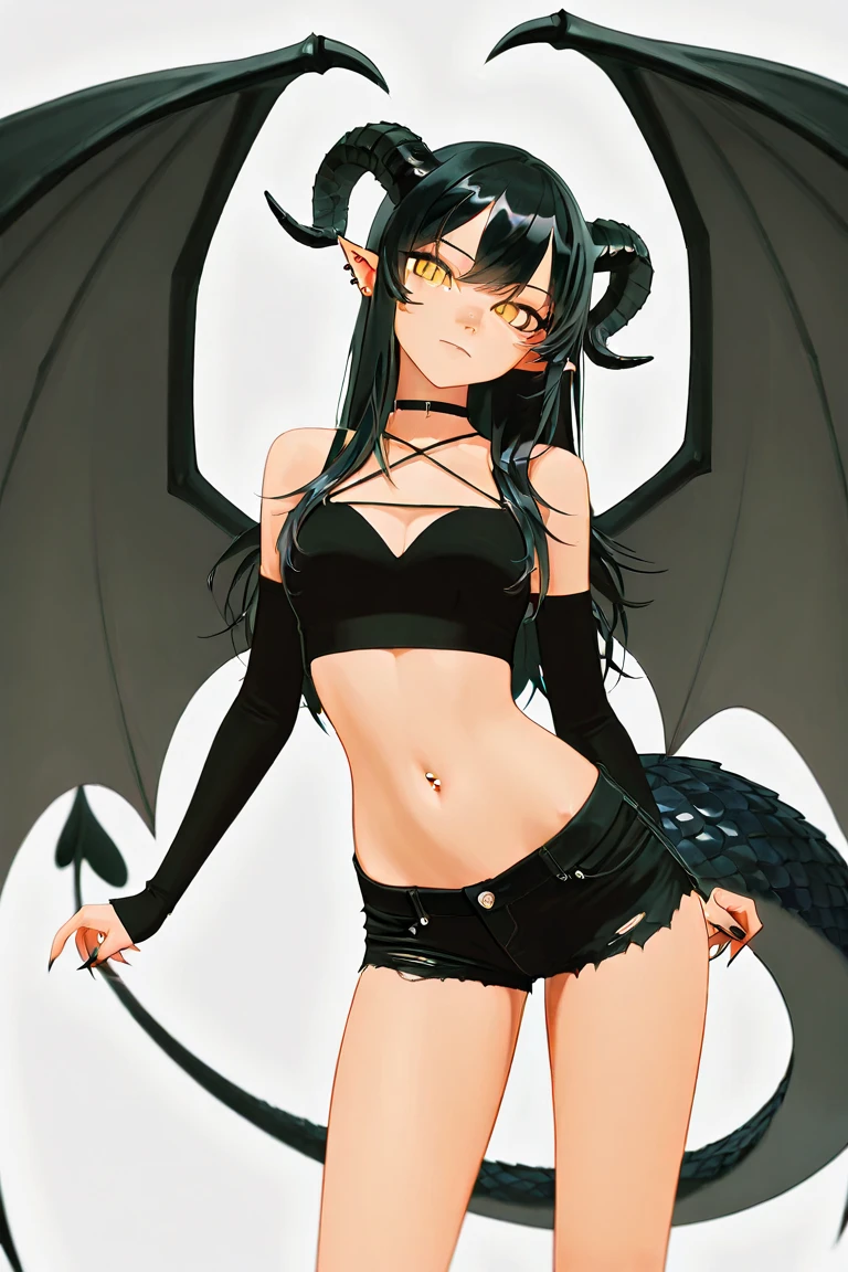 1girl, <lora:indoors_or_outdoors_last:1>city,indoors,room,BREAK
smile,\||/, squatting,
zozo-nosiro,oni horns,black hair,black eyes, long hair, ponytail, black bikini,black jacket, boots, bracelet,black enamel pants,pendant, <lora:zozo-nosiro_v1.3:0.85>
BREAK, <lora:flatBG:-0.45> ,<lora:flat2:-0.45>,(dark light:1.2),(hyper extreme detailed),(masterpeace:0.5),(hyper extreme),(photorealistic),game cg,llustration,novel illustration,beautiful lighting,light from the front,