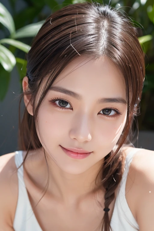 1girl, Goddess, Extremely cute, Amazing face and eyes, (Beautiful lovely smile), (extremely detailed beautiful face), bright and shiny lips, Keep staring at me, Super beautiful, big breasts, (cute bikini:1.3), (Best Quality:1.4), (hyper quality), (Ultra-detailed), (Hyper-realistic, Photorealsitic:1.37), Authentic skin texture, Highly detailed CG integrated 8k wallpapers, RAW Photos, professional photograpy, Cinematic lighting, brilliance, youth, grassland, wind,