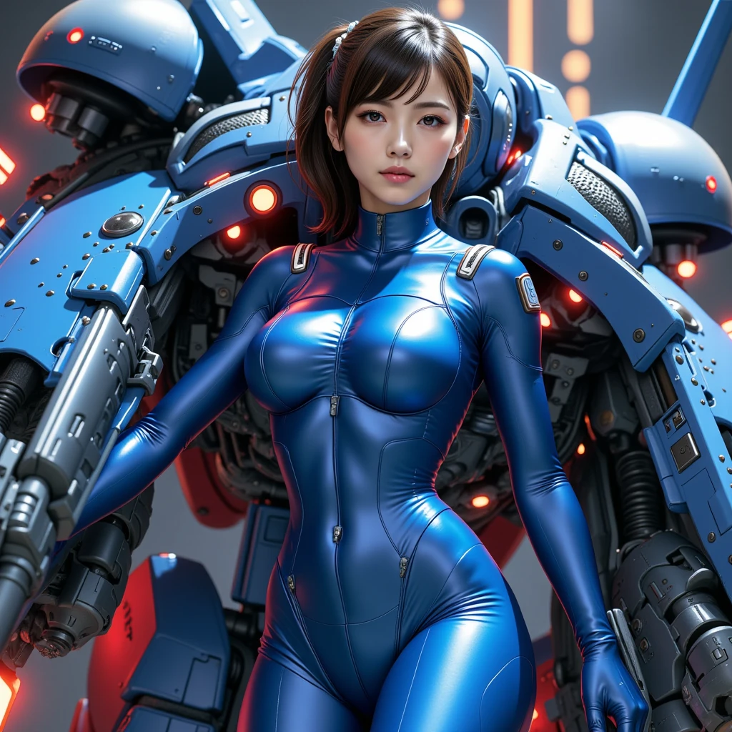 原子の心を持つmechanicalの少女,Very detailed,Realistic,Steel structure,Wires through the body,Well-designed face and body,Gear-shaped pupil,Glittering Metal Skin,Delicate joints,masterpiece:1.2,Cybernetic Enhancements,Glowing Circuit,Powerful and precise movements,Colorful lighting effects,sf,mechanical & technology,Industrial Background,Vibrant colors,mechanical式バタフライウィング,Soft and delicate facial features,Composition that enters the whole body、Saddle up in the cockpit、Tube connected to the crotch
